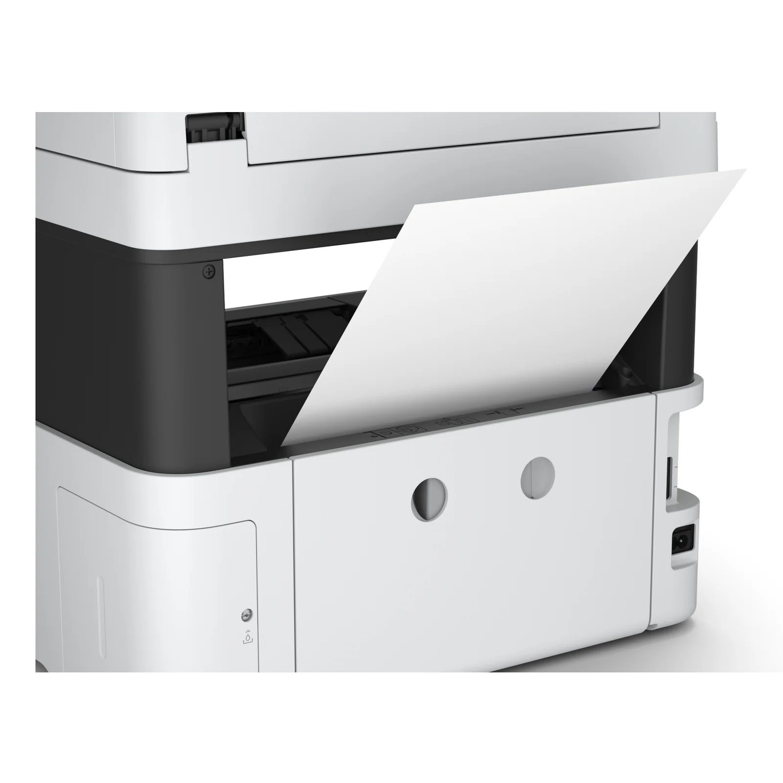 Bac papier A4 ouvert et réservoirs d'encre de l'Epson EcoTank ET-5170