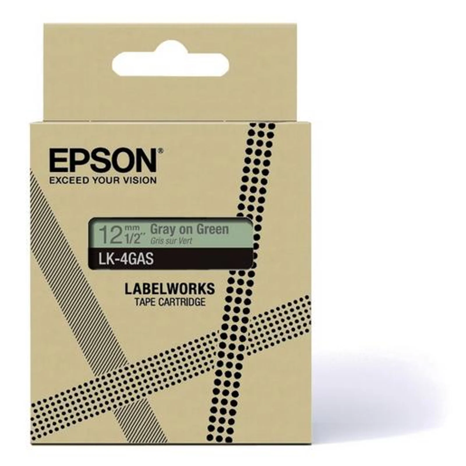 Epson LK-4GAS Gris, Vert clair