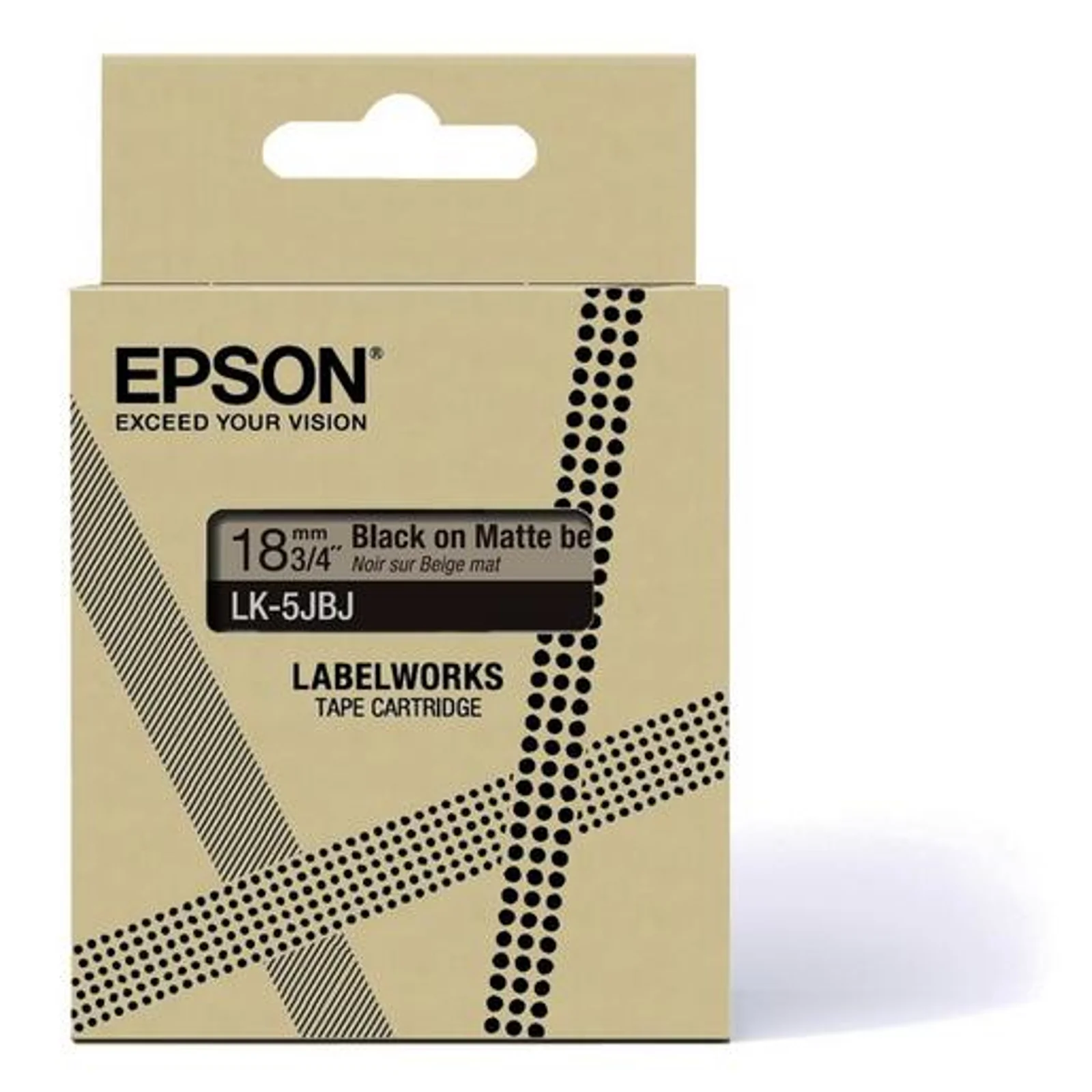 Epson LK-5JBJ Beige, Noir