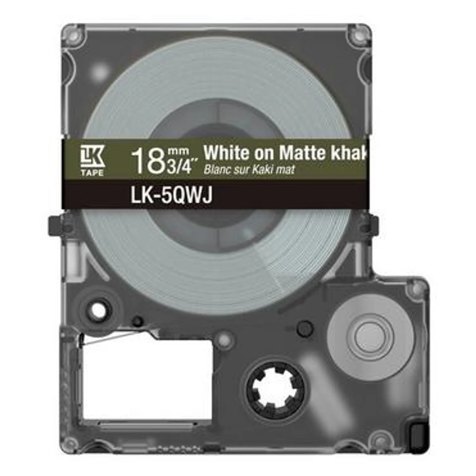 Epson LK-5QWJ Kaki, Blanc