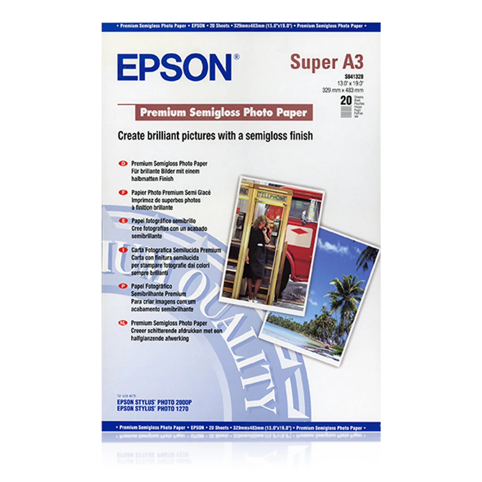Pap Photo Premium Semi Glacé A3+ 20 feuilles 250 g