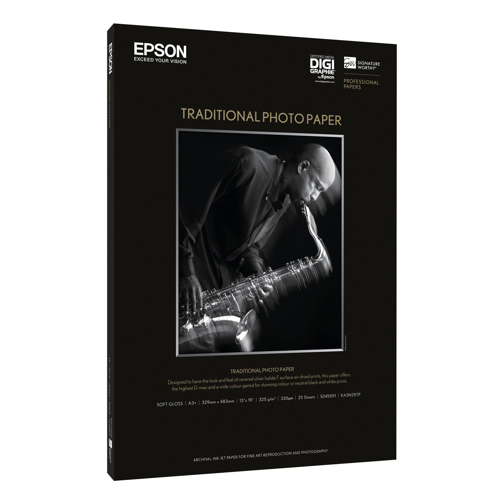 Epson Pap Photo Traditionnel 330g 25f. A2 (42x59,4cm)