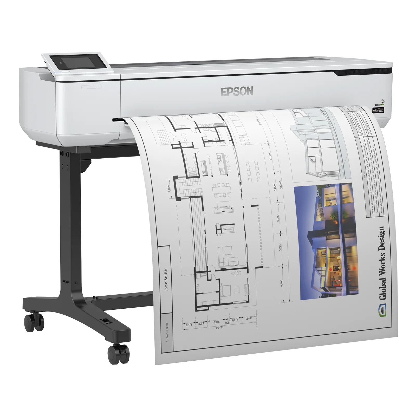 Epson SureColor SC-T5100 - Wireless Printer (with Stand)