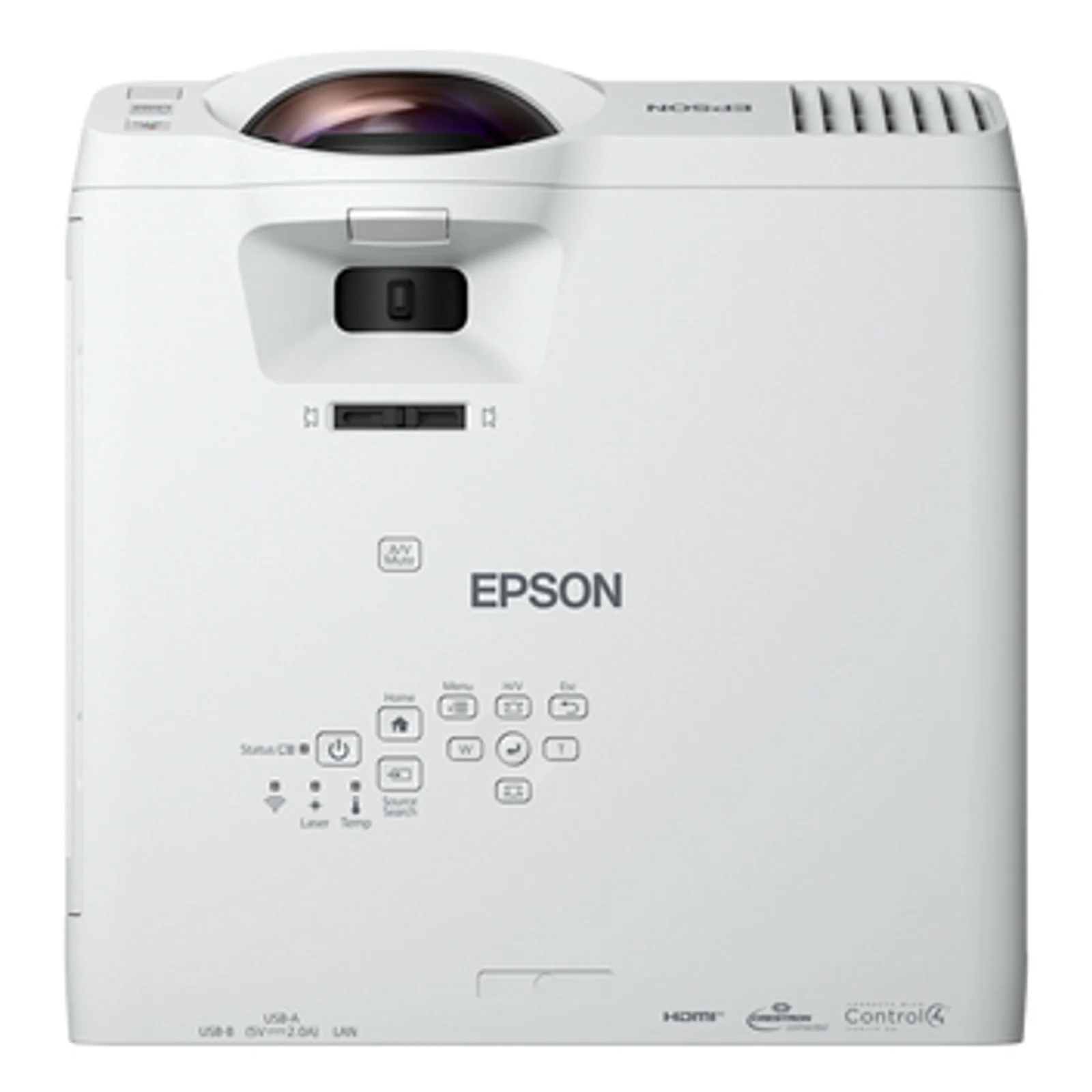 Epson V11HA76080 vidéo-projecteur Projecteur à focale courte 4000 ANSI lumens 3LCD WXGA (1200x800) Compatibilité 3D Blanc