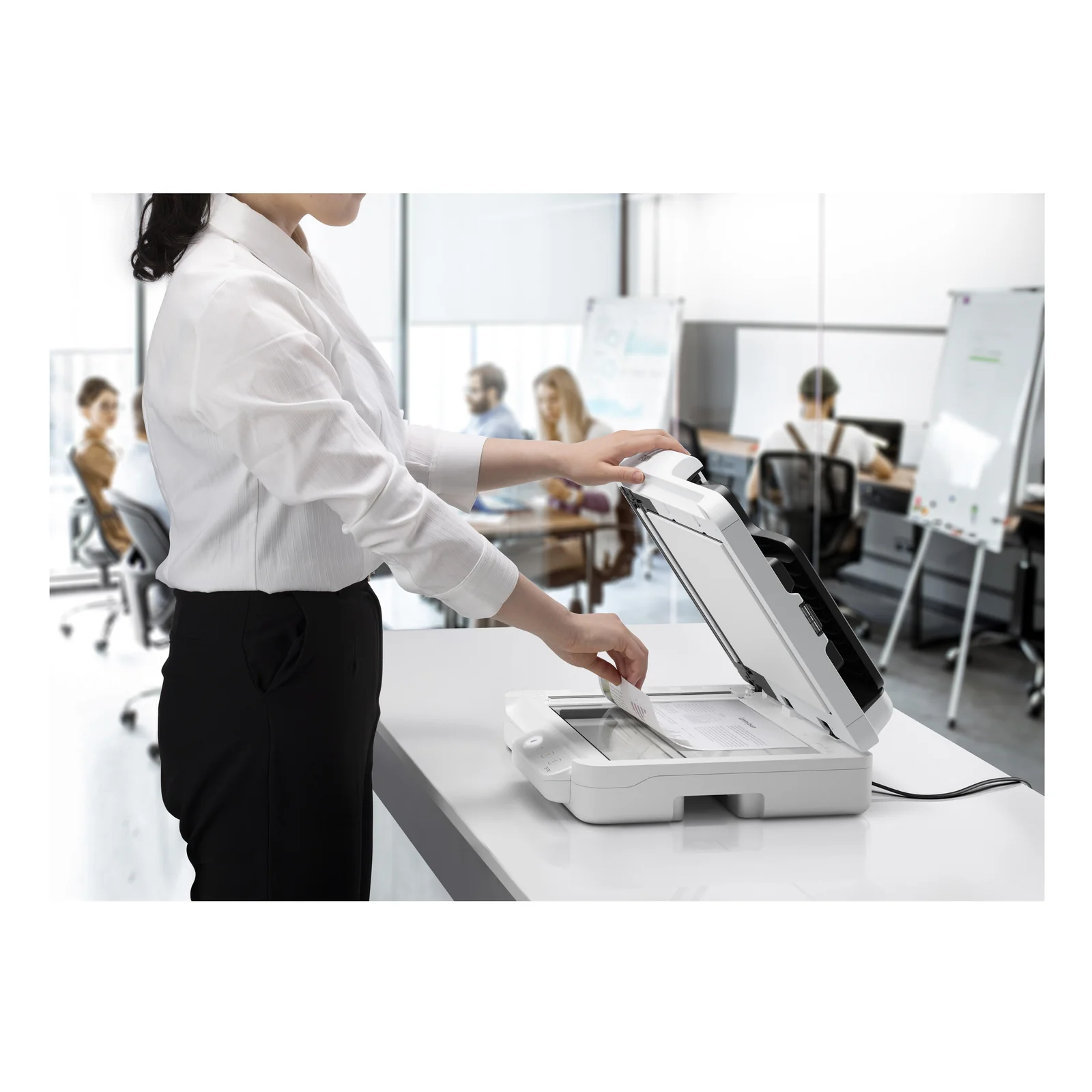 Epson WorkForce DS-1730 Scanner à plat et chargeur automatique 1200 x 1200 DPI A4 Noir, Blanc