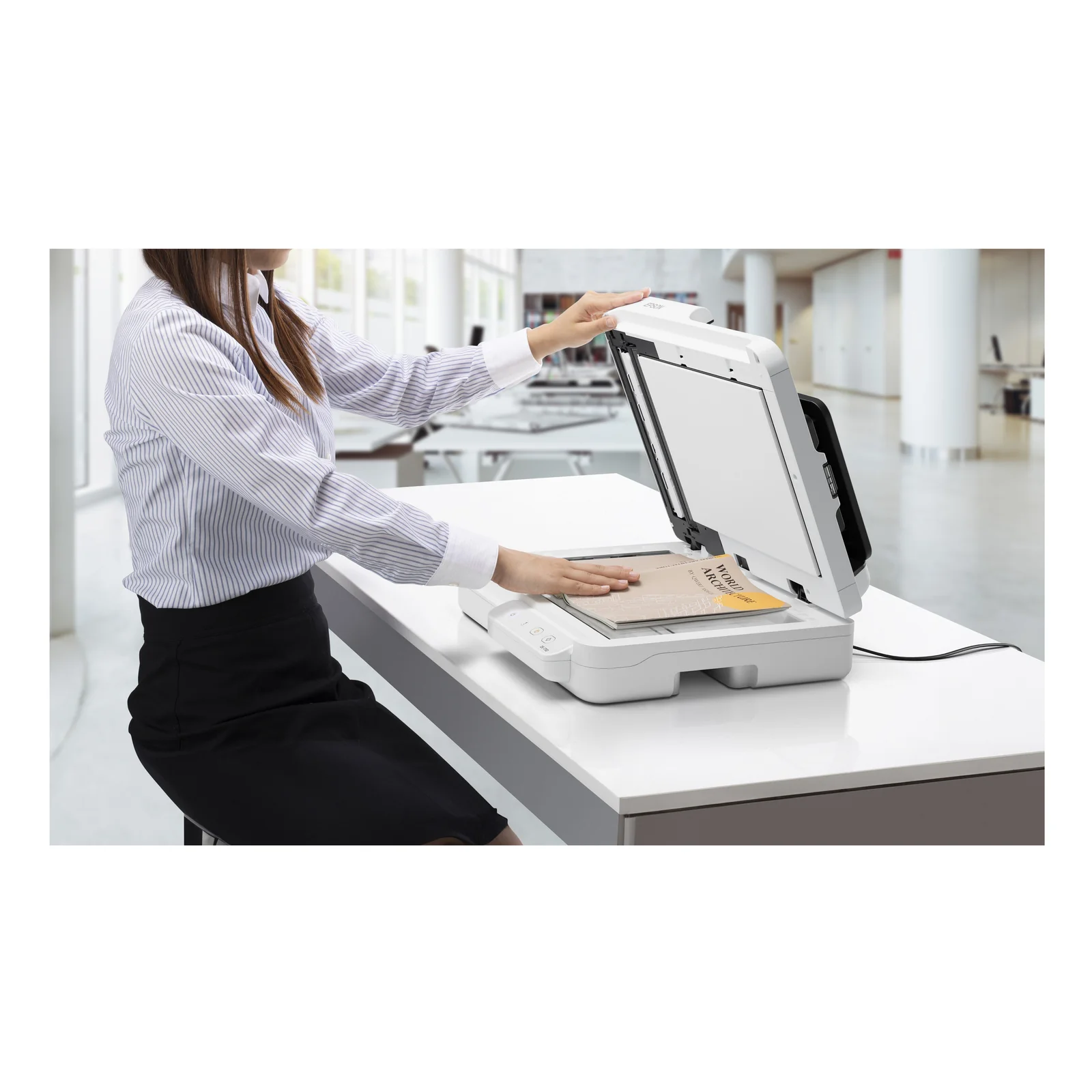 Epson WorkForce DS-1730 Scanner à plat et chargeur automatique 1200 x 1200 DPI A4 Noir, Blanc