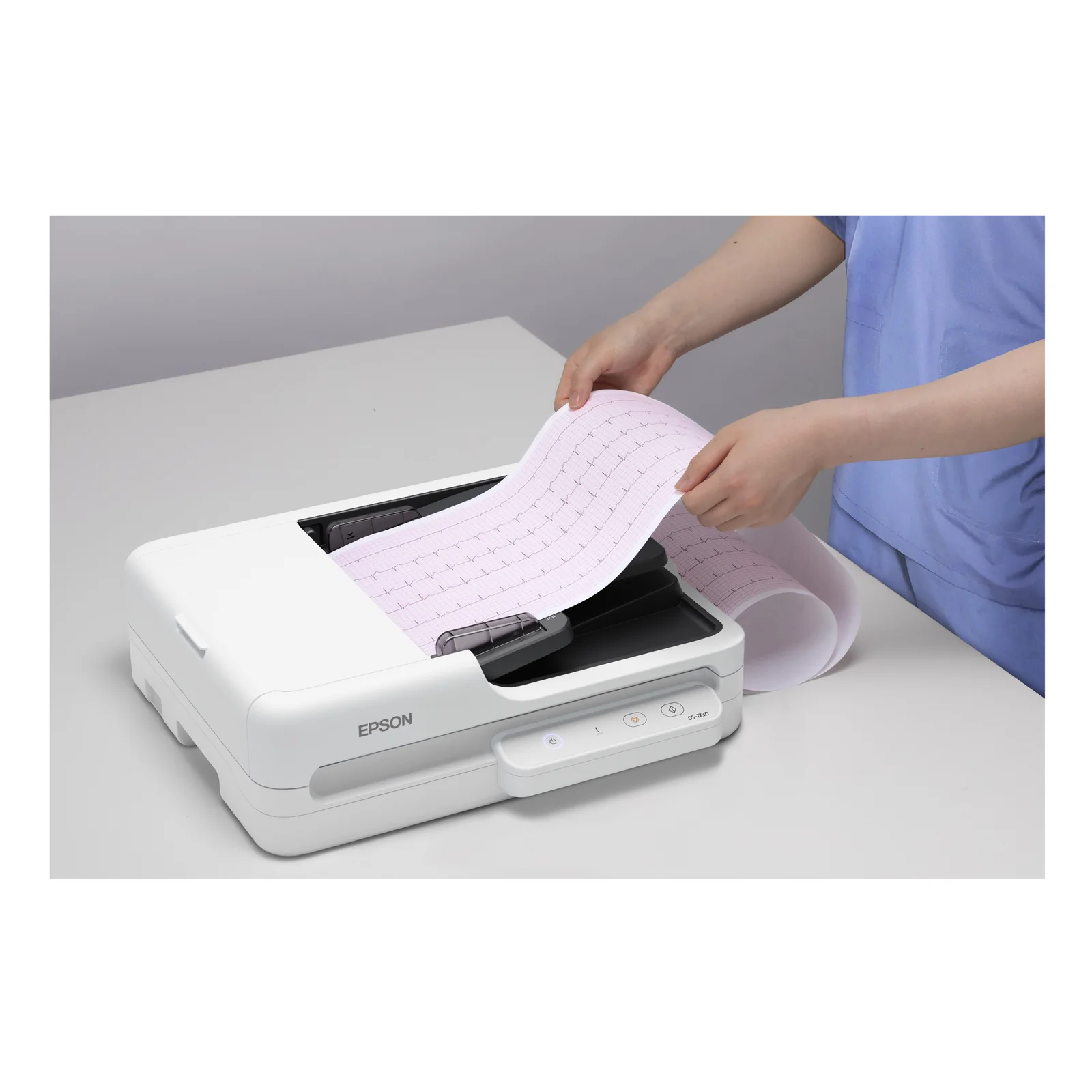 Epson WorkForce DS-1730 Scanner à plat et chargeur automatique 1200 x 1200 DPI A4 Noir, Blanc