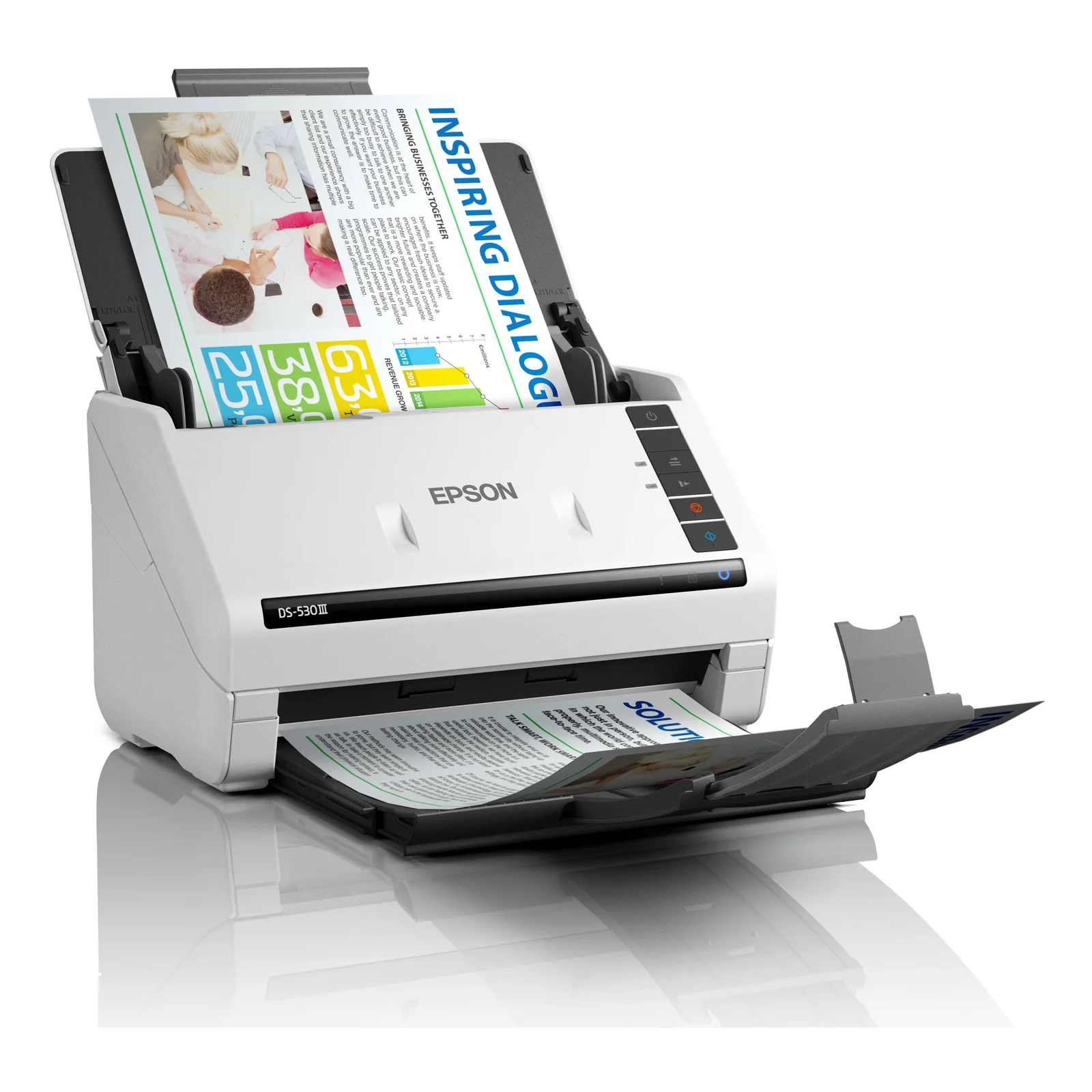 Epson WorkForce DS-530III Alimentation feuille à feuille de scanner 600 x 600 DPI A4 Blanc