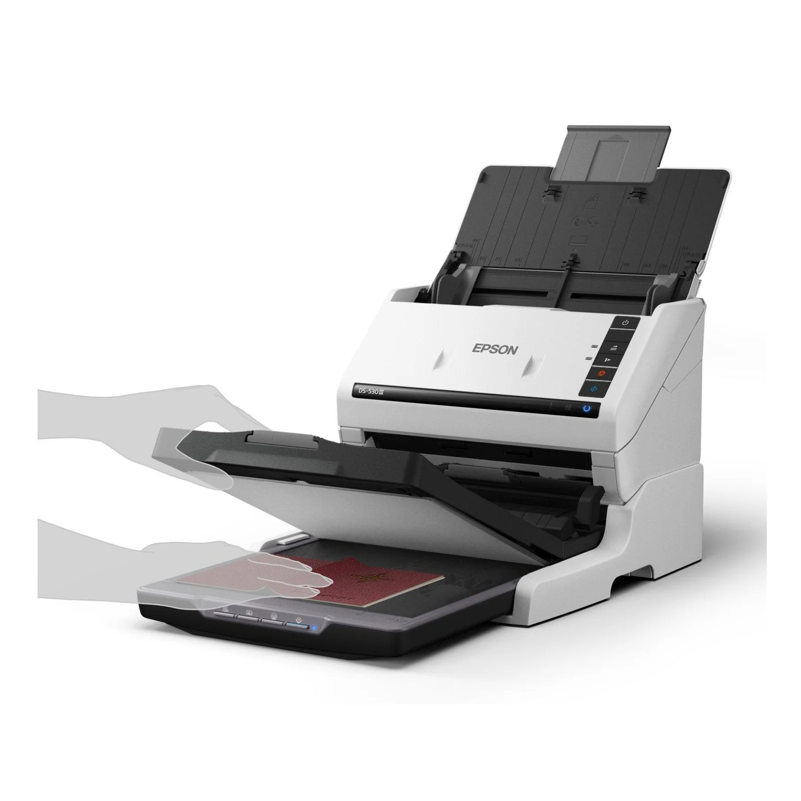 Epson WorkForce DS-530III Alimentation feuille à feuille de scanner 600 x 600 DPI A4 Blanc