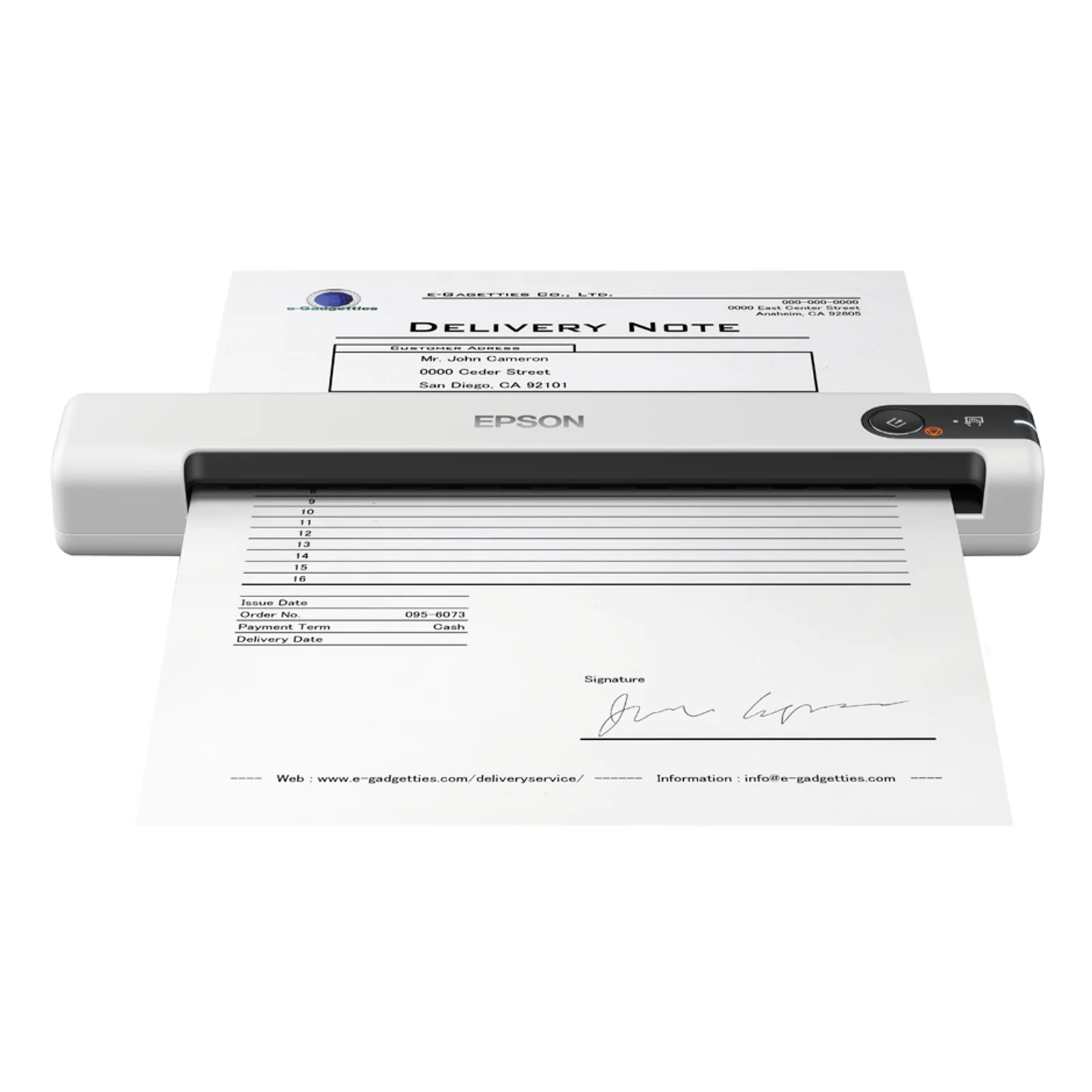 WorkForce DS-70 Scanner portable 600 x 600 DPI A4 Blanc