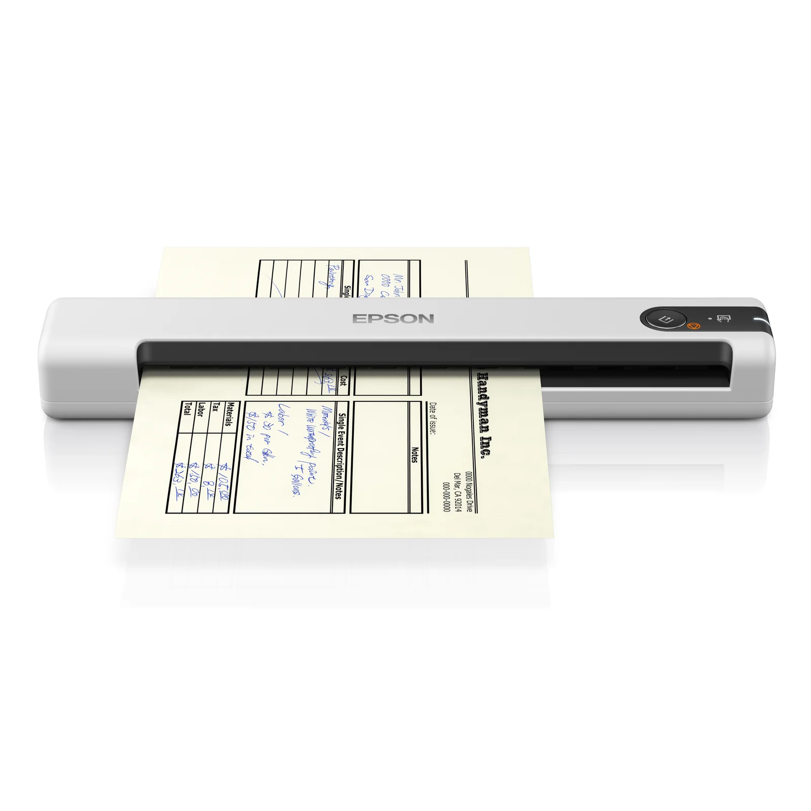 Epson WorkForce DS-70 Scanner portable 600 x 600 DPI A4 Blanc