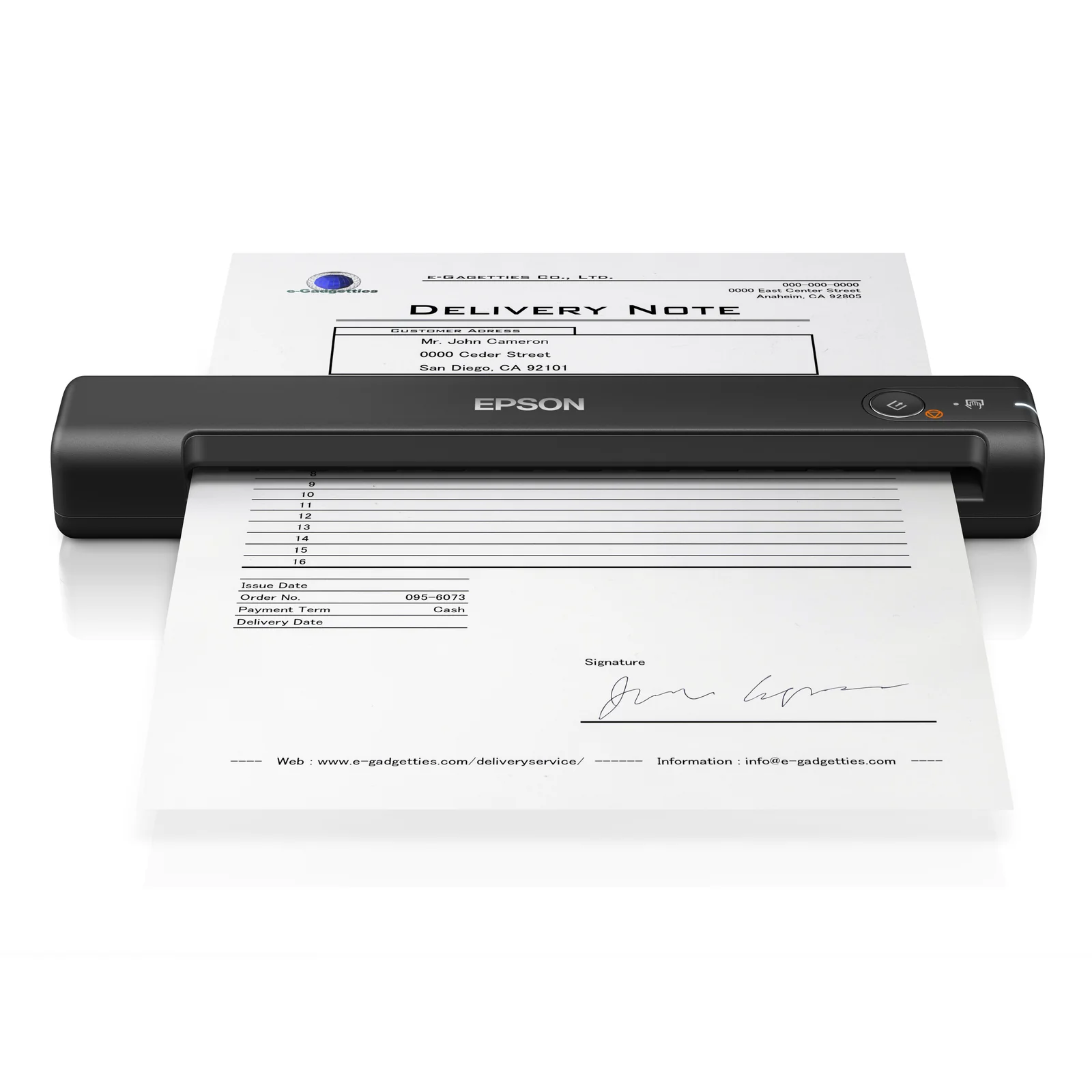 Epson WorkForce ES-50 Scanner portable 600 x 600 DPI A4 Noir