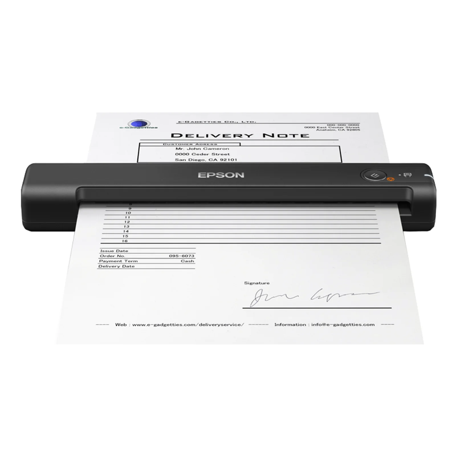WorkForce ES-50 Scanner portable 600 x 600 DPI A4 Noir
