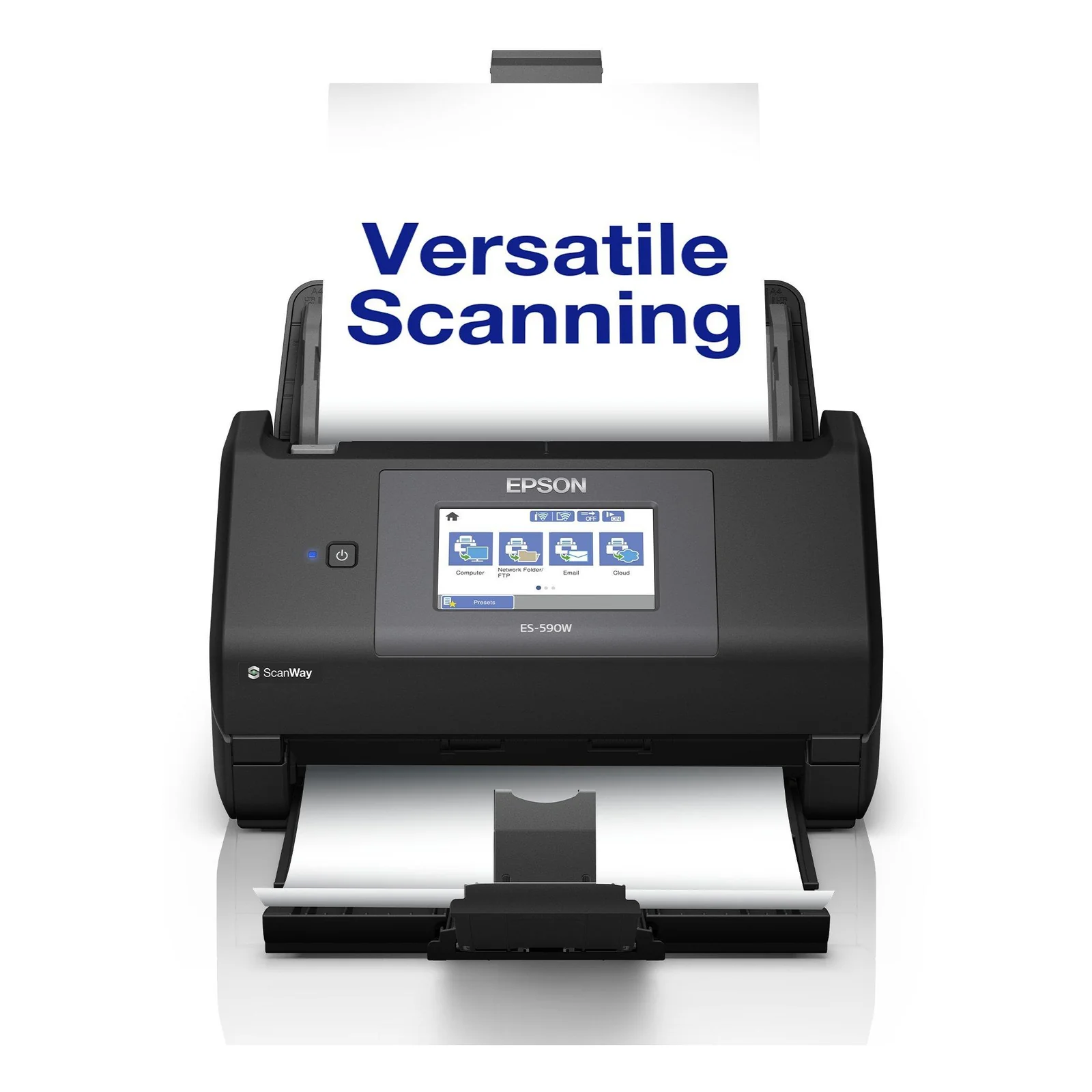 WorkForce ES-590W Alimentation feuille à feuille de scanner 600 x 600 DPI A4 Noir