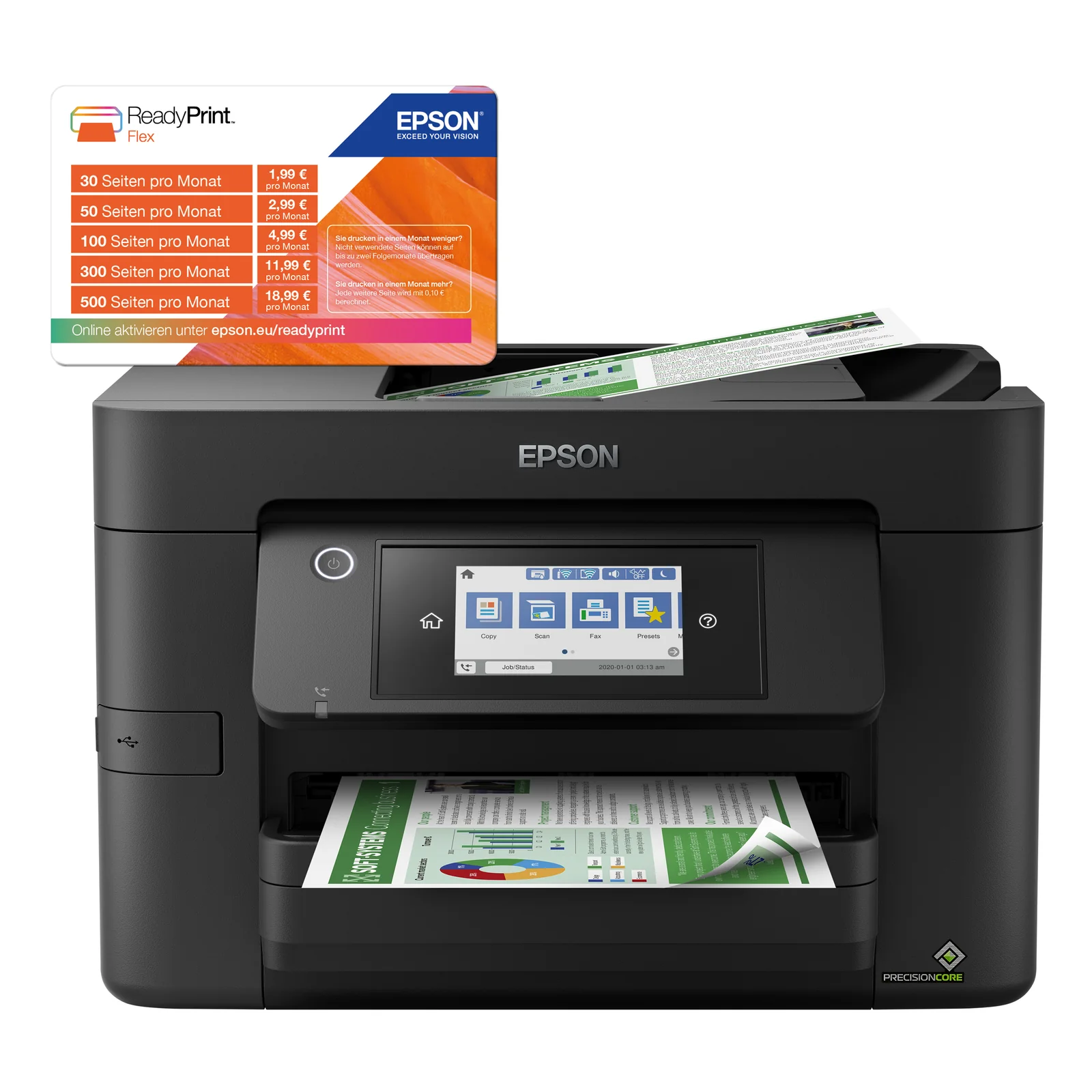 Epson WorkForce Pro WF-4820DWF Jet d'encre A4 4800 x 2400 DPI 25 ppm Wifi