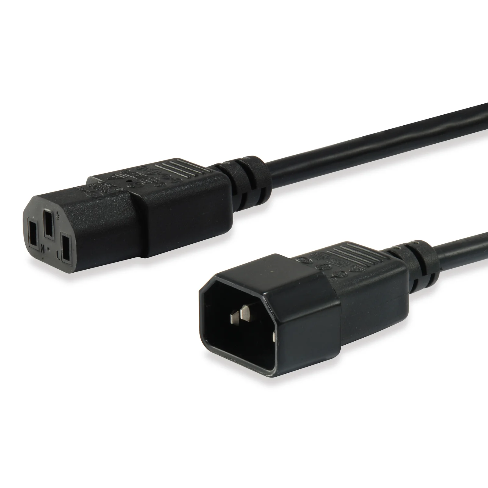 112100 câble électrique Noir 1,8 m Coupleur C14 Coupleur C13