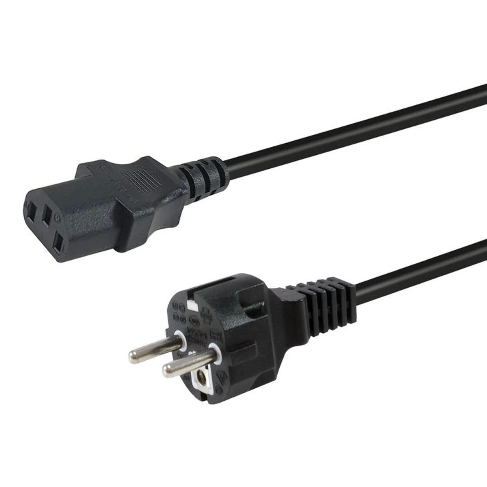 112110 câble électrique Noir 1,8 m CEE7/7 IEC C13
