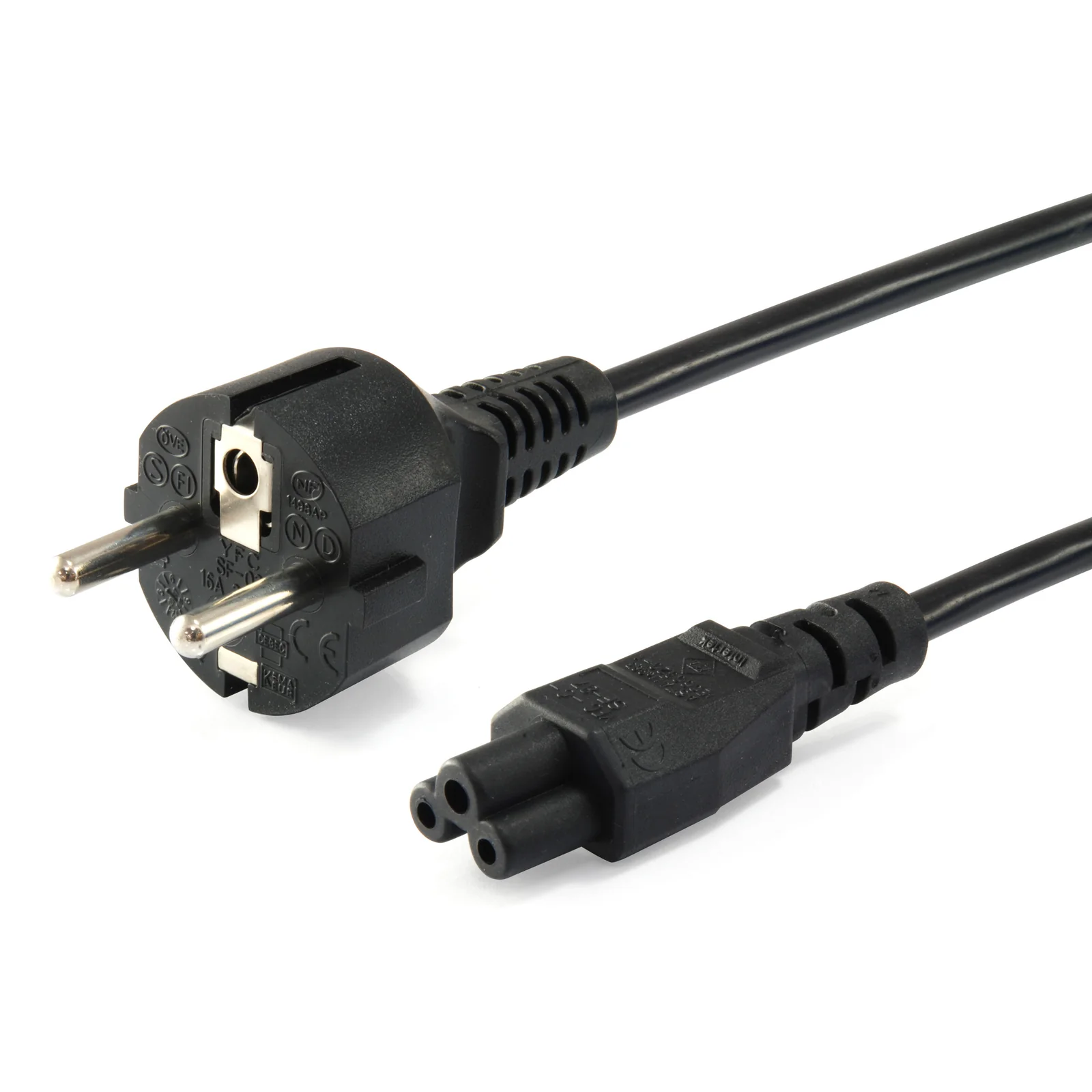112150 câble électrique Noir 1,8 m CEE 7/7 IEC C5