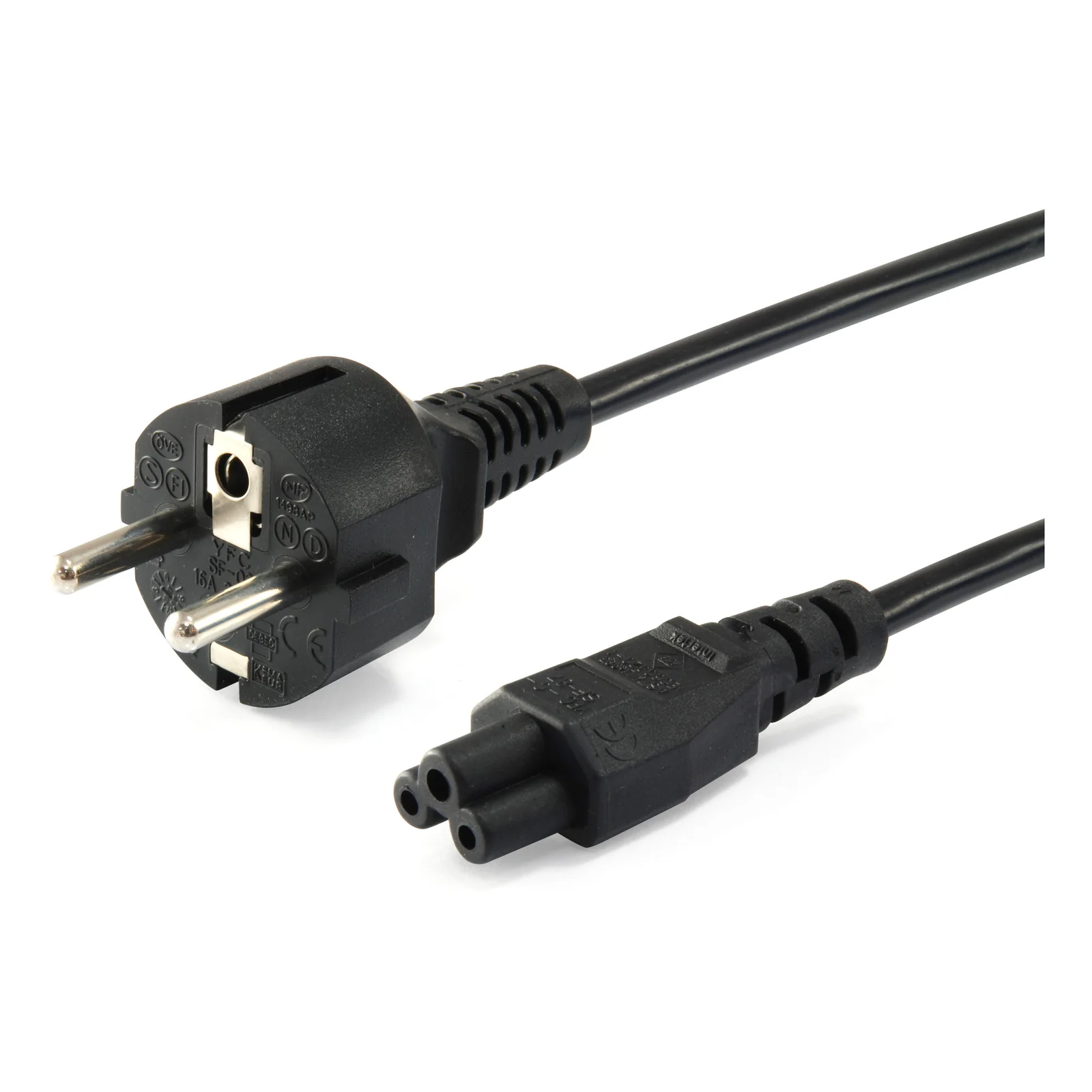 112151 Noir 3 m Prise d'alimentation type F Coupleur C5
