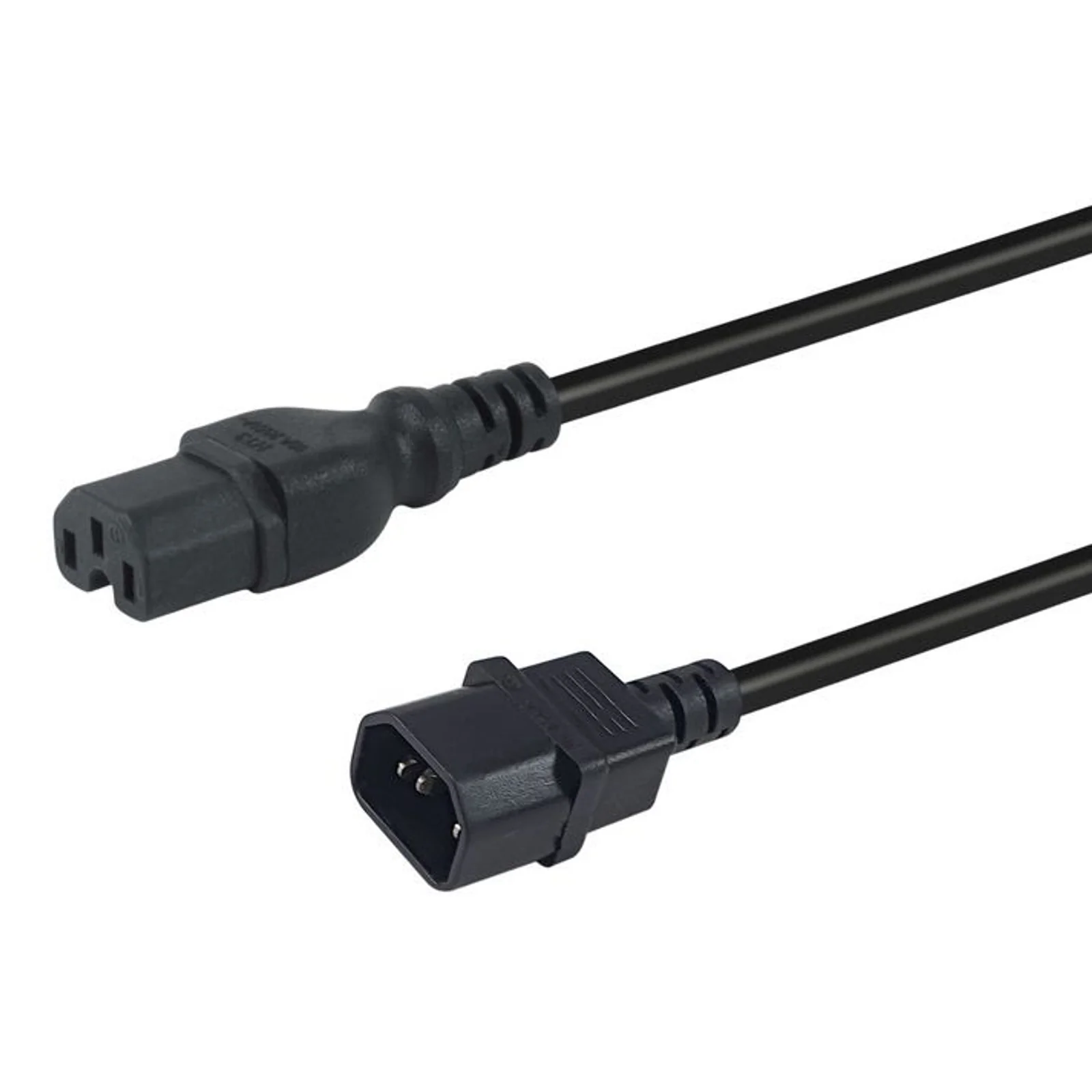 112170 câble électrique Noir 1,8 m Coupleur C14 Coupleur C15