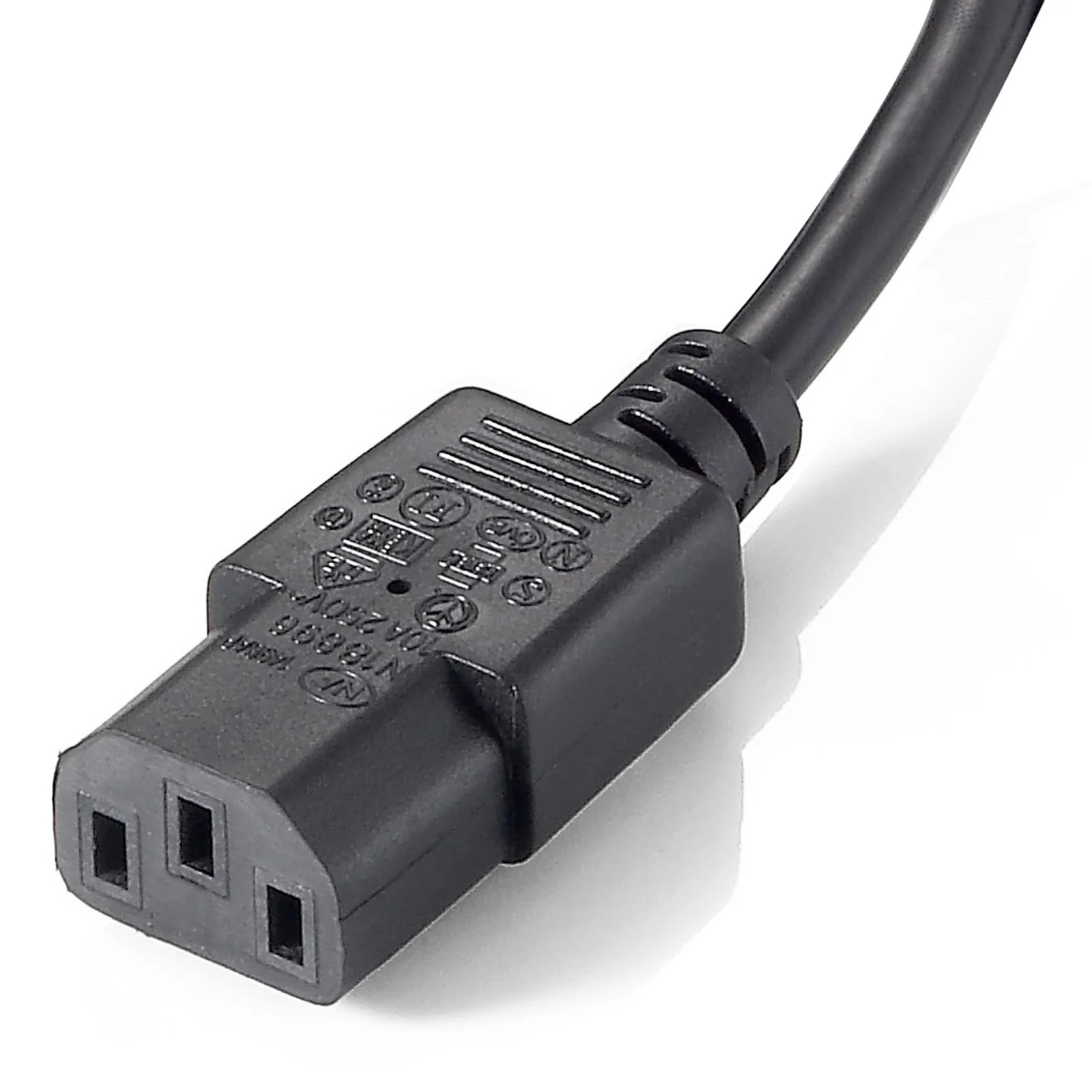 Equip 112210 câble électrique Noir 1,6 m Coupleur C14 Coupleur 2 x C13