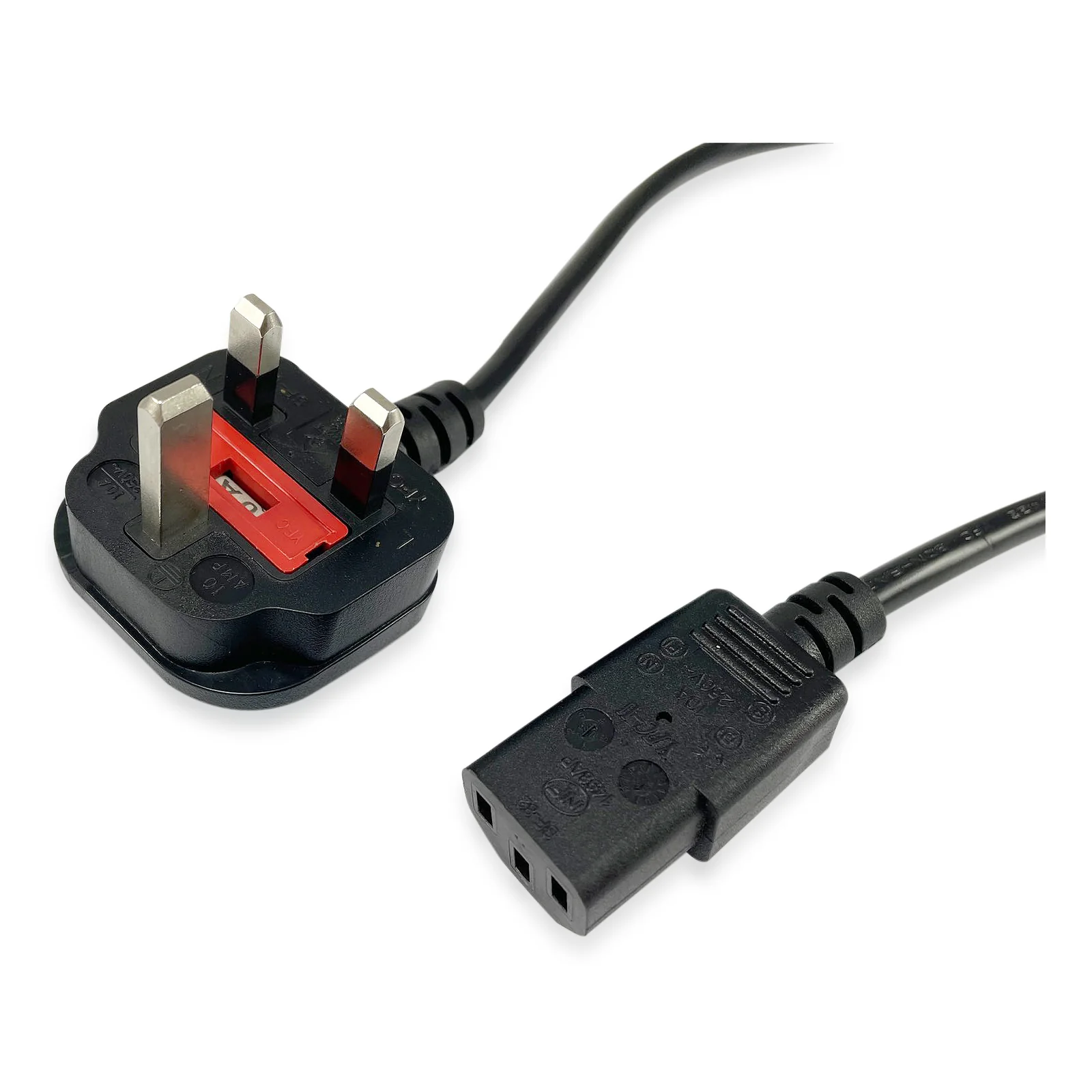 112300 Noir 2 m BS 1363 Coupleur C13