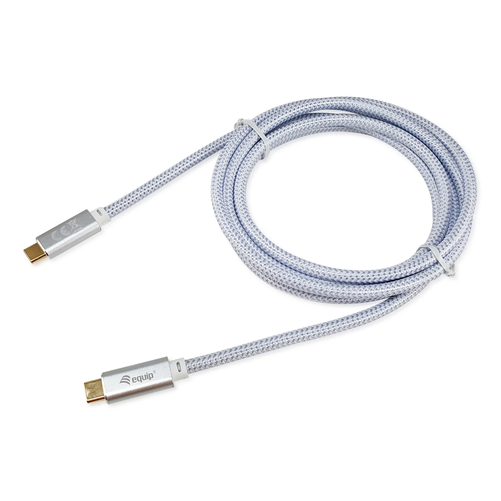 128360 Câble USB 3.2 Gen 2 C vers C, M/M, 3.0m, PD 100W, 4K/60Hz, 10Gbps, blanc