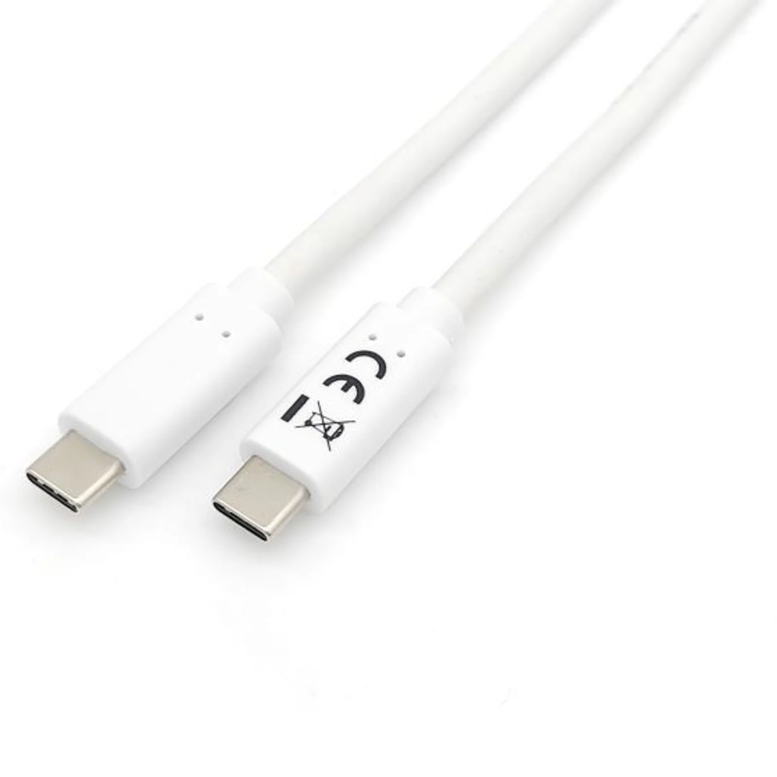 Equip 128362 Câble USB 3.2 Gen 1 C vers C , M/M , 2.0m, PD 60W, 5Gbps, Blanc