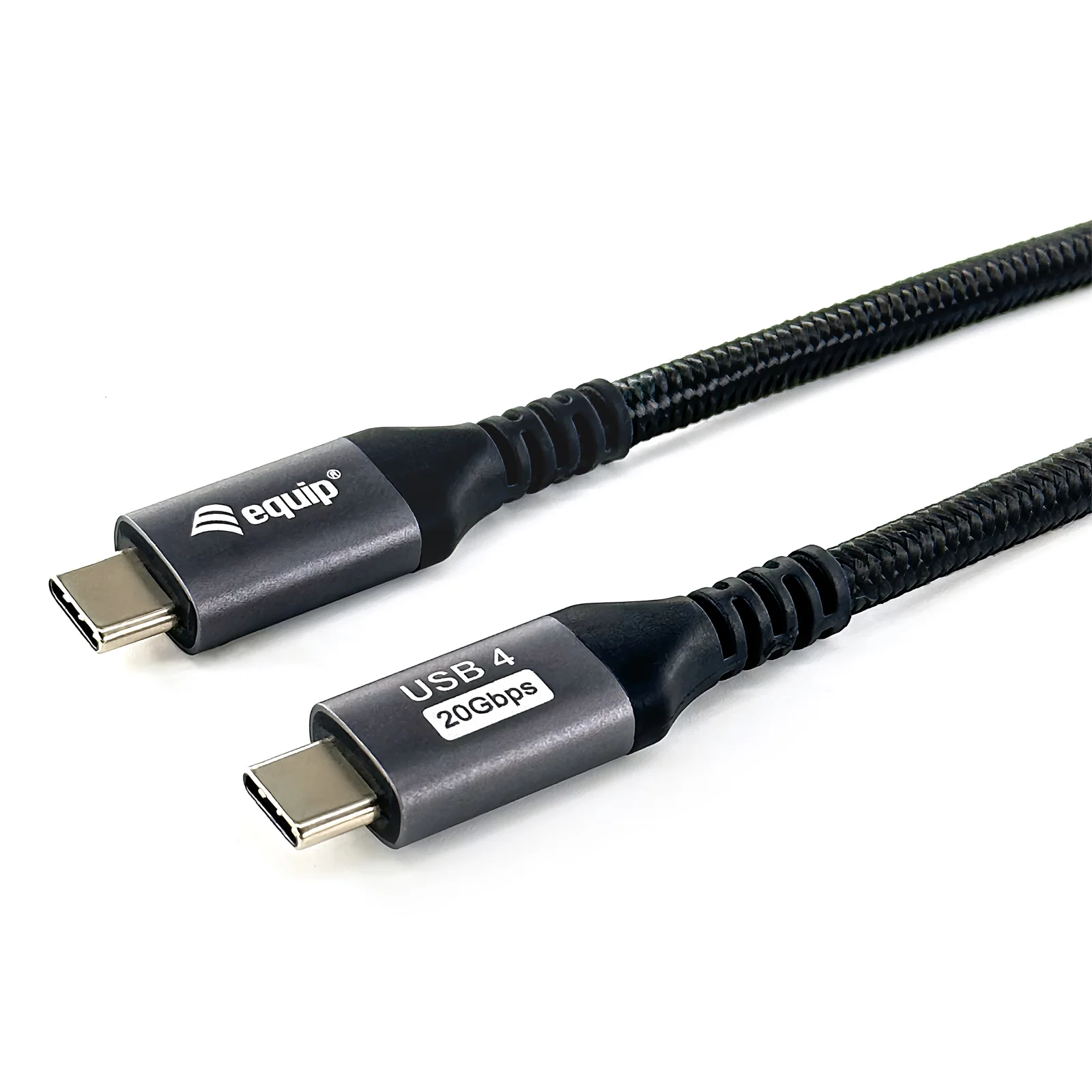Equip 128382 Câble USB4 Gen 2x2 C vers C, M/M, 2.0m, PD 100W, 4K/60Hz, 20Gbps, noir
