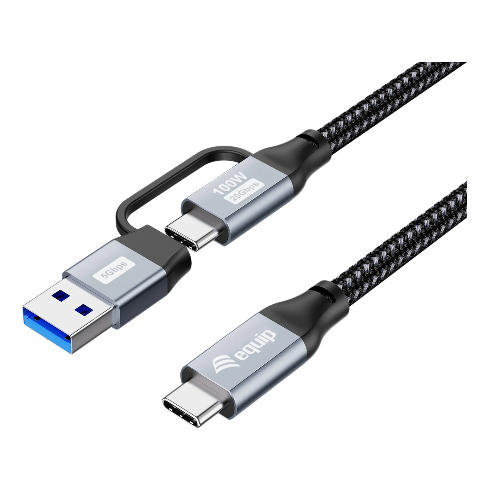 128433 câble USB USB 3.2 Gen 2x2 3 m USB A/USB C USB C 20 Gbit/s 100 W Noir