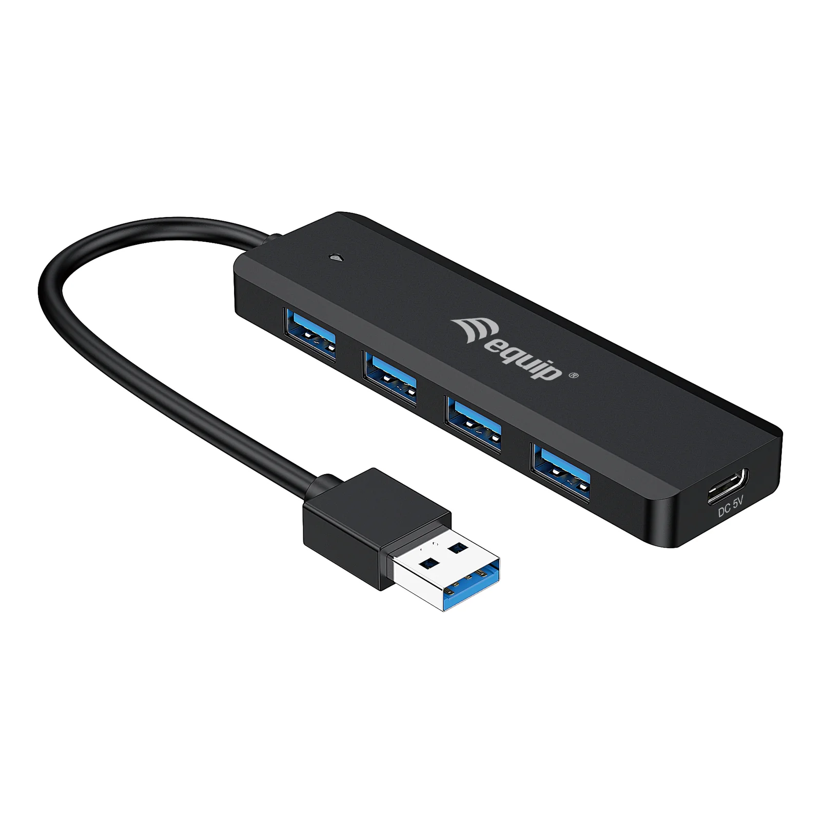 128959 hub & concentrateur USB 3.2 Gen 1 (3.1 Gen 1) Type-A 5000 Mbit/s Noir