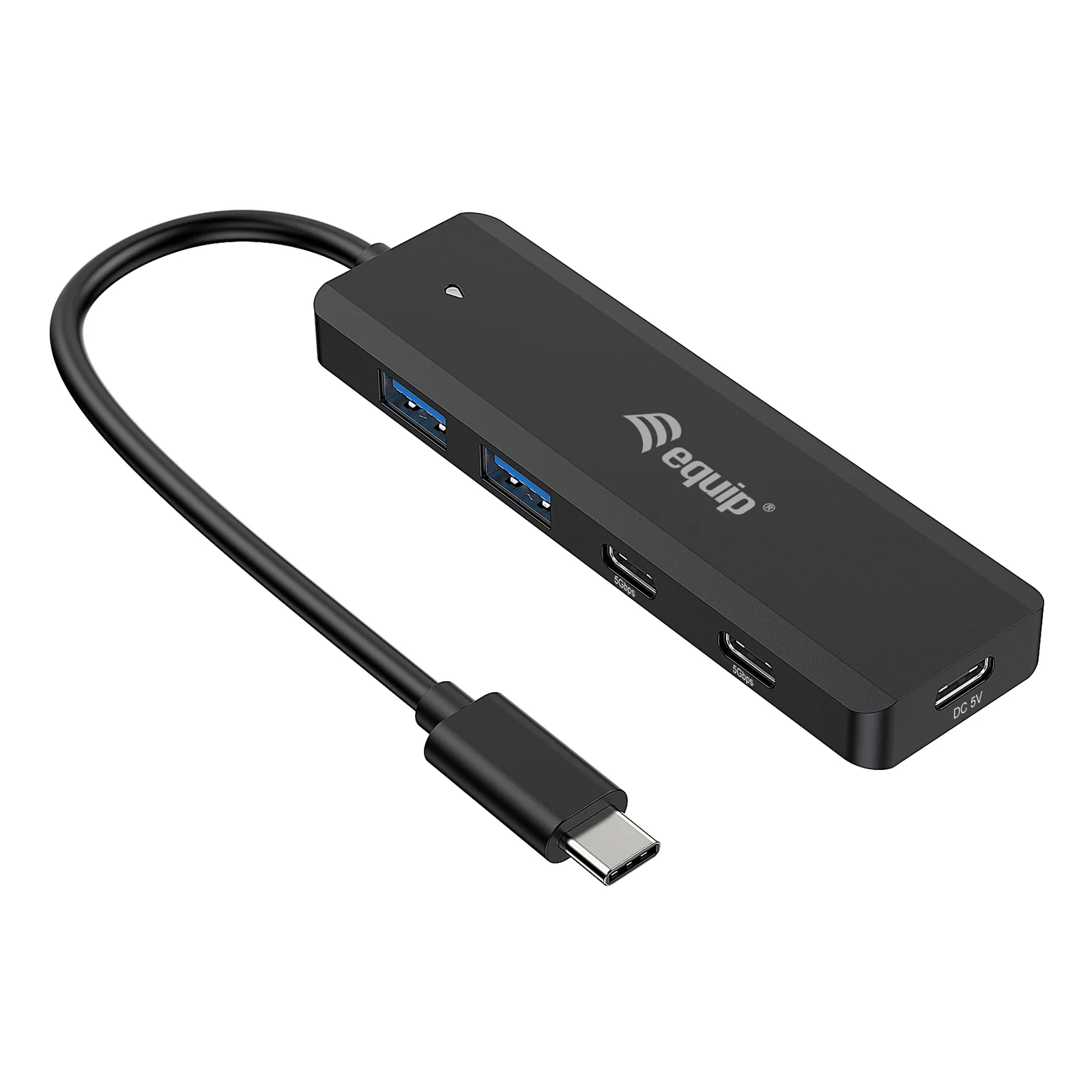 128964 hub & concentrateur USB 3.2 Gen 1 (3.1 Gen 1) Type-C 5000 Mbit/s Noir