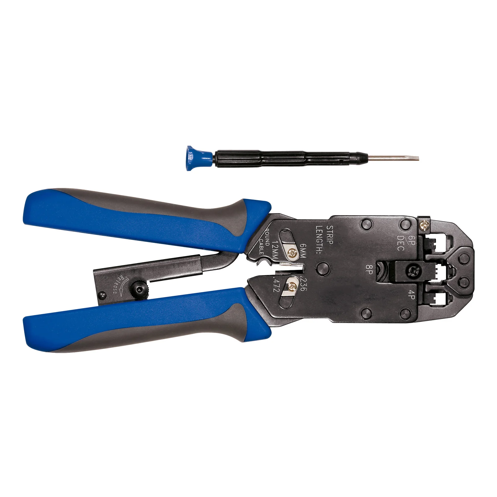 Equip 129504 Pince à sertir Ensemble d'outils Noir, Bleu, Gris, Blanc