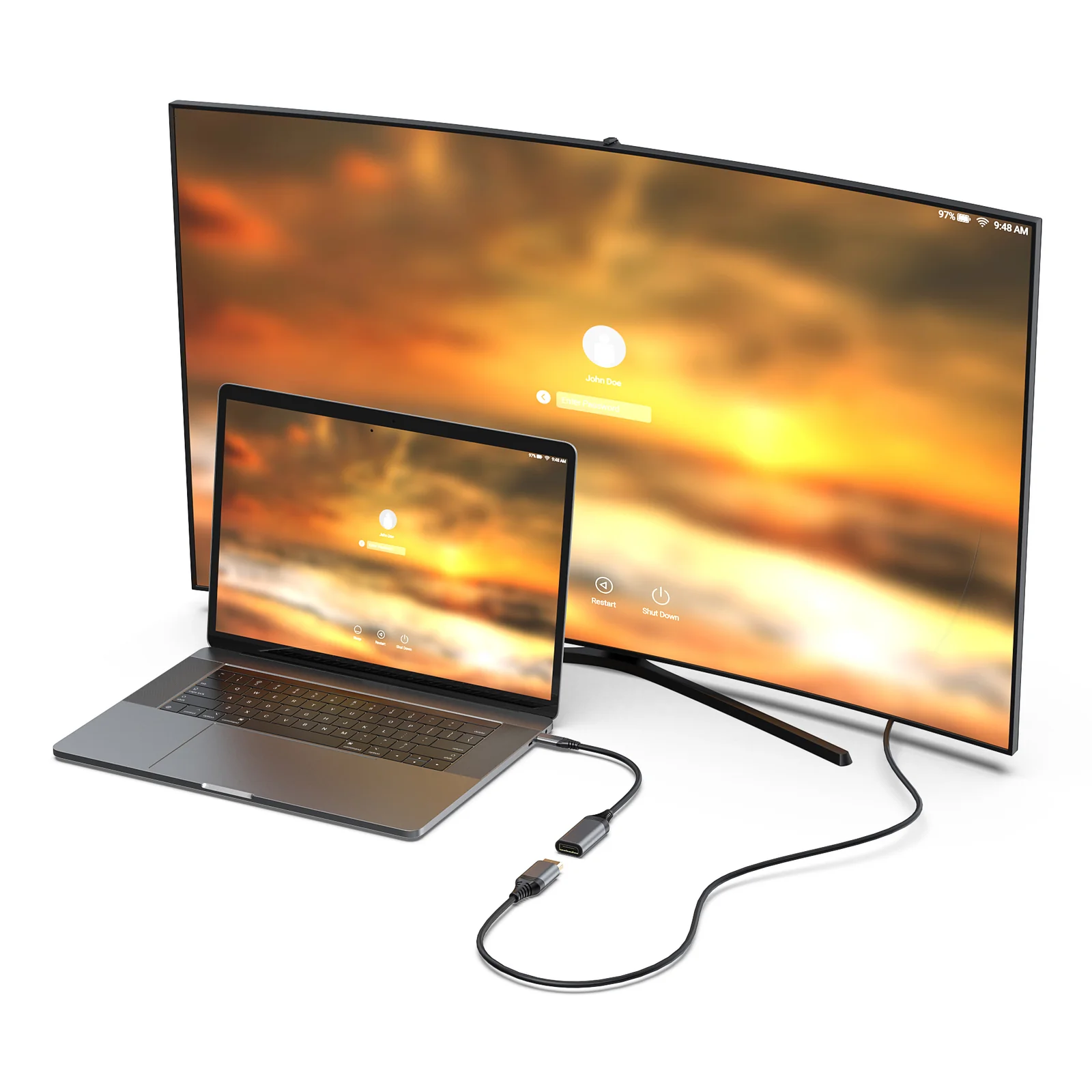 Equip 133493 Adaptateur USB-C vers DisplayPort 1.4, 8K/30Hz
