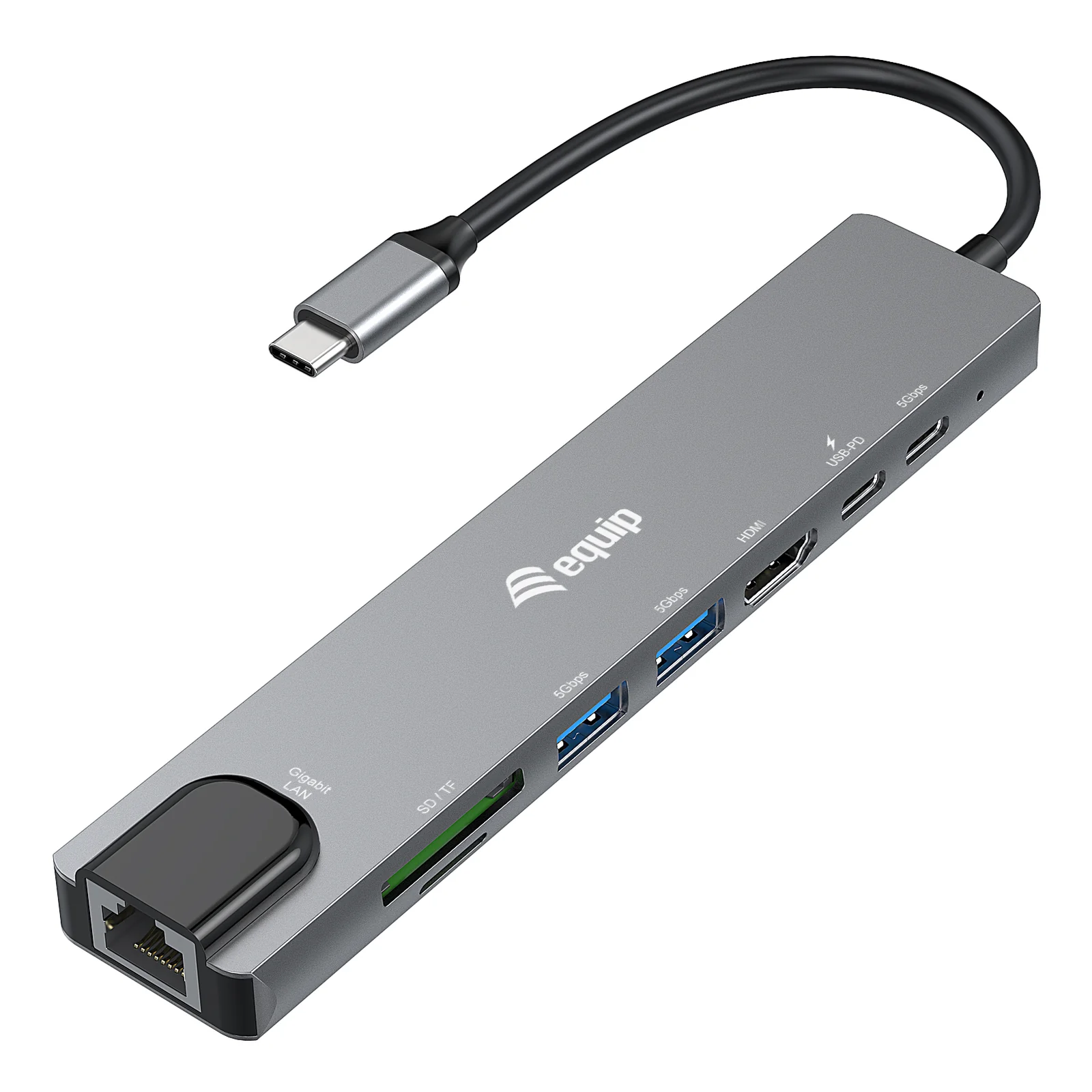 133497 station d'accueil Avec fil USB Type-C Noir, Gris
