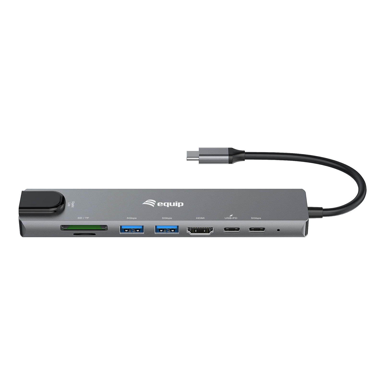 Equip 133497 station d'accueil Avec fil USB Type-C Noir, Gris