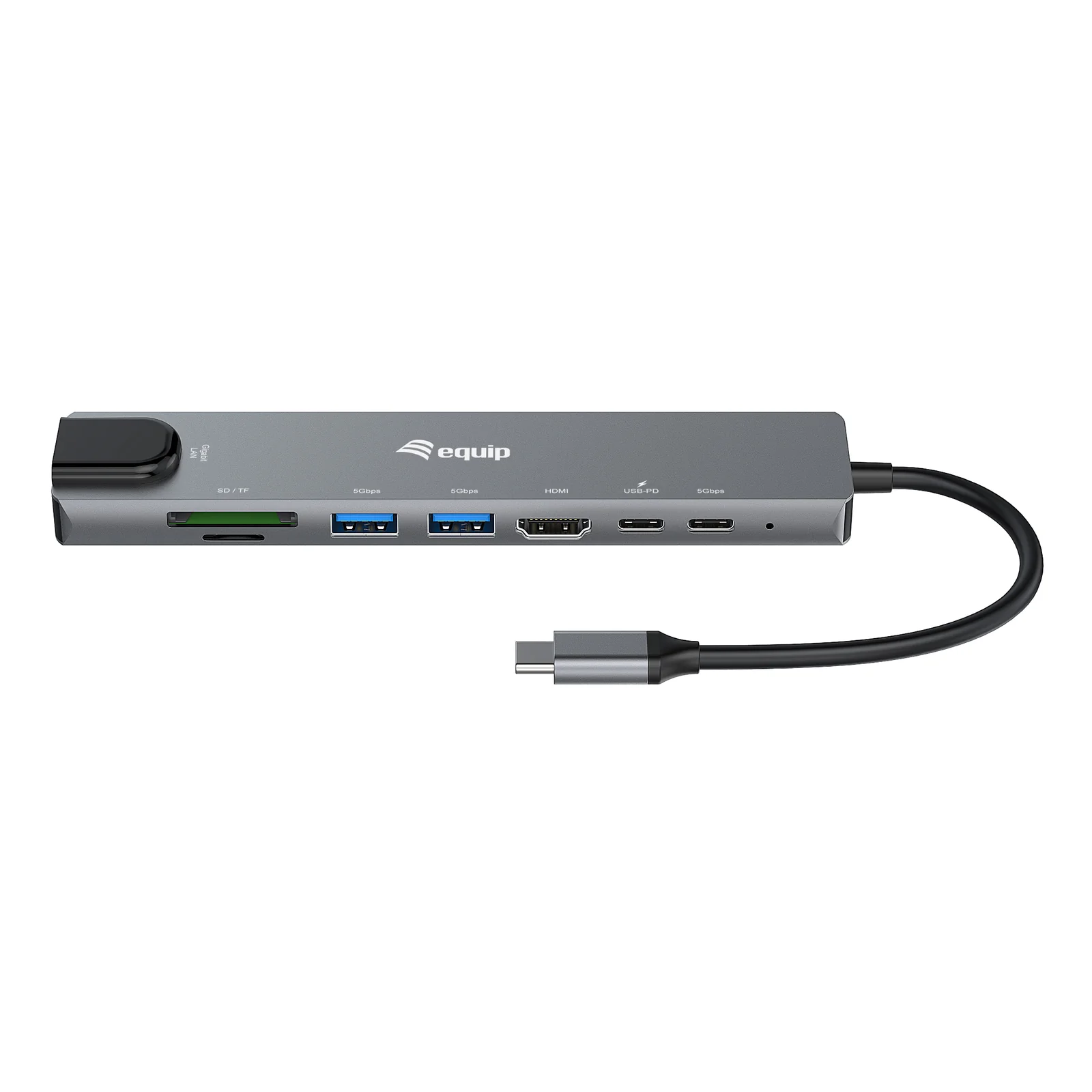 Equip 133497 station d'accueil Avec fil USB Type-C Noir, Gris