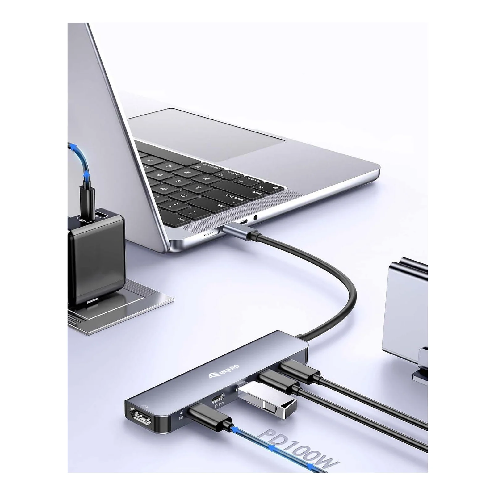 Equip 133499 station d'accueil Avec fil USB 3.2 Gen 2 (3.1 Gen 2) Type-C Gris