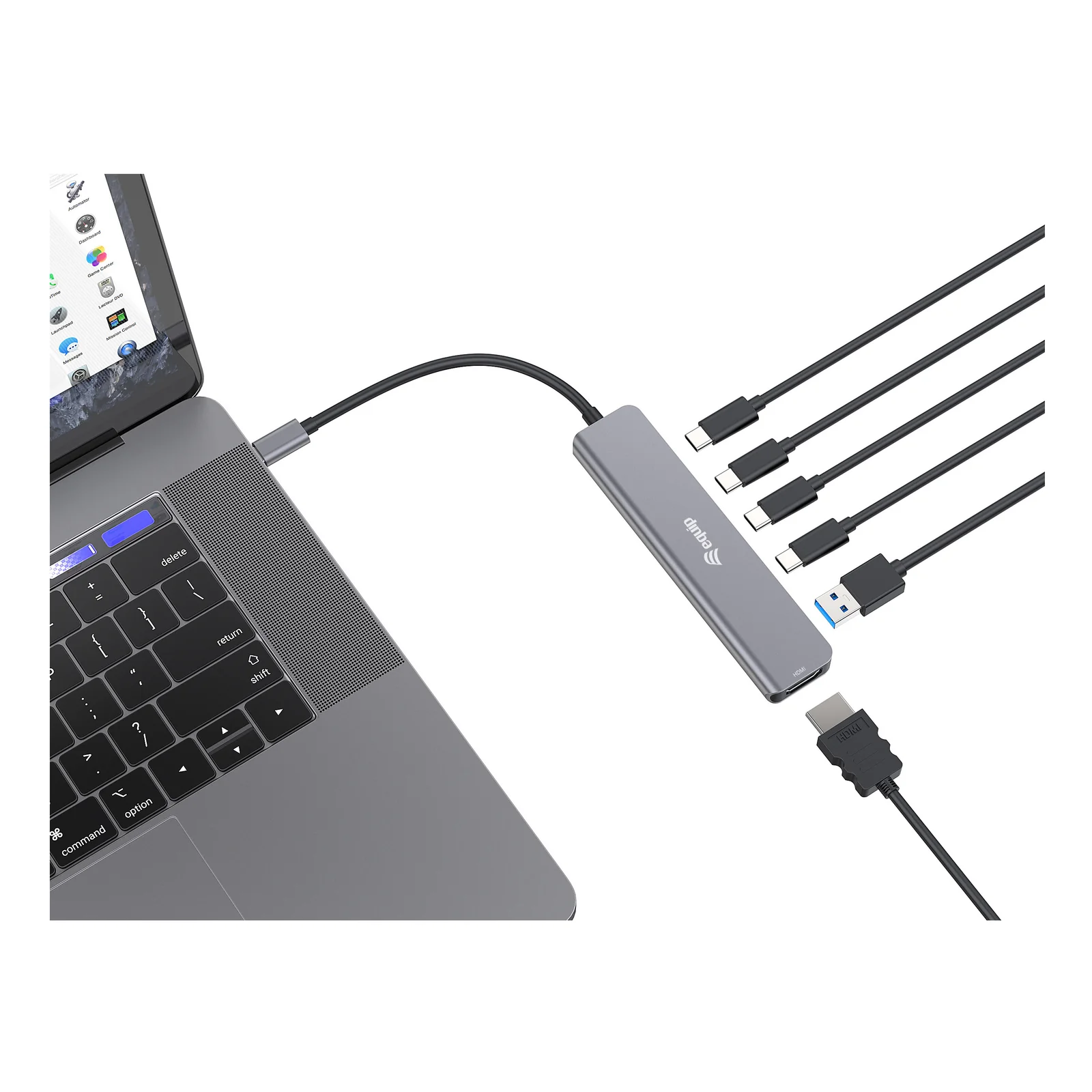 Equip 133500 station d'accueil Avec fil USB 3.2 Gen 1 (3.1 Gen 1) Type-C Gris