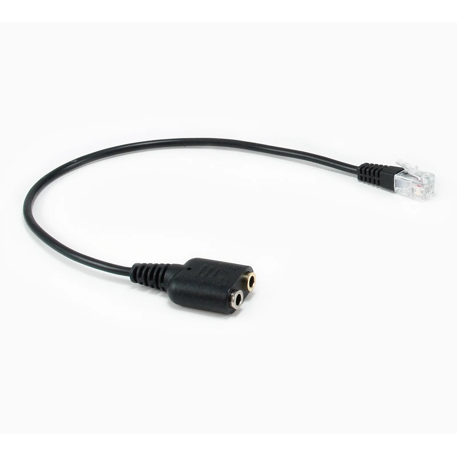 147944 câble audio 0,25 m RJ-9 2 x 3.5mm Noir