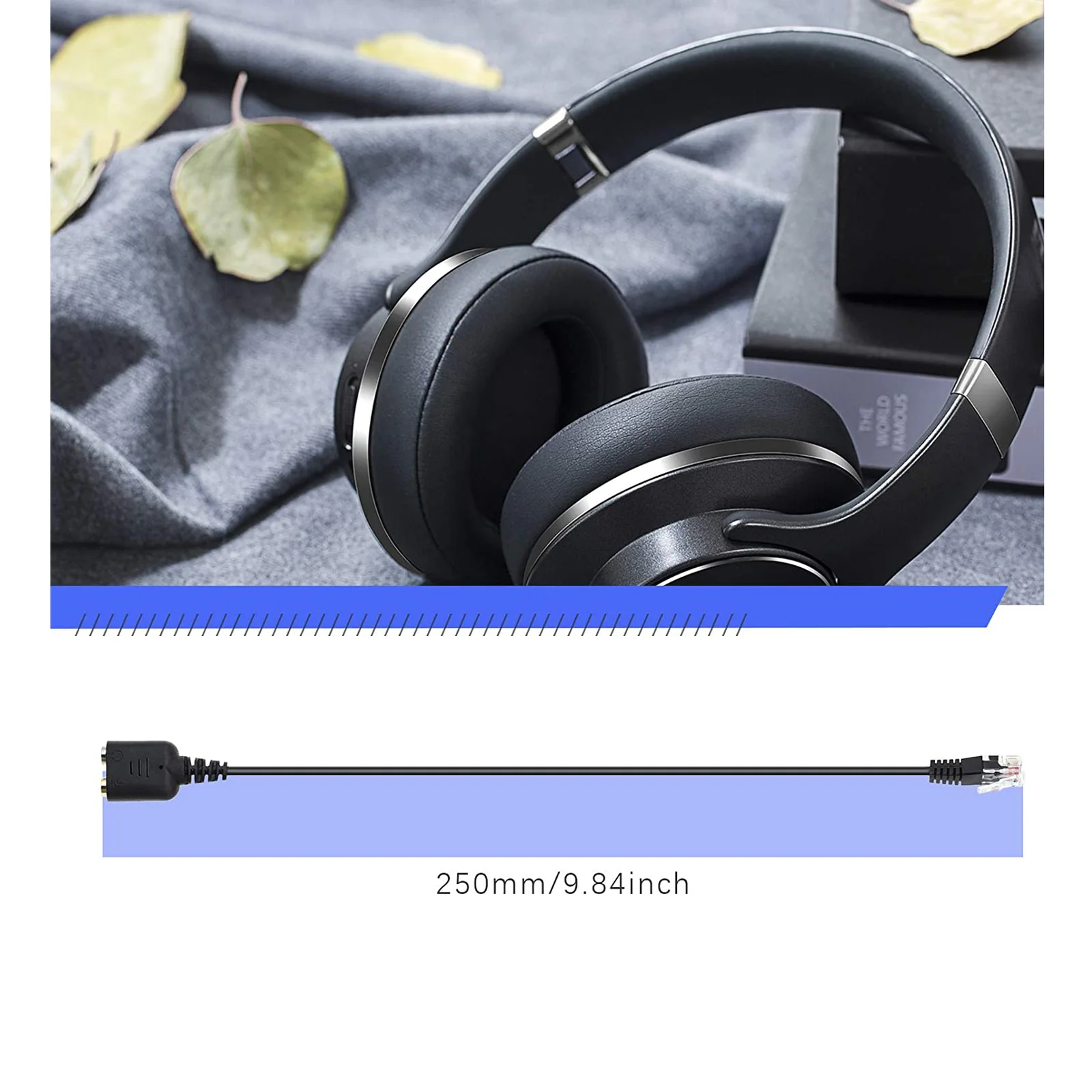 Equip 147944 câble audio 0,25 m RJ-9 2 x 3.5mm Noir