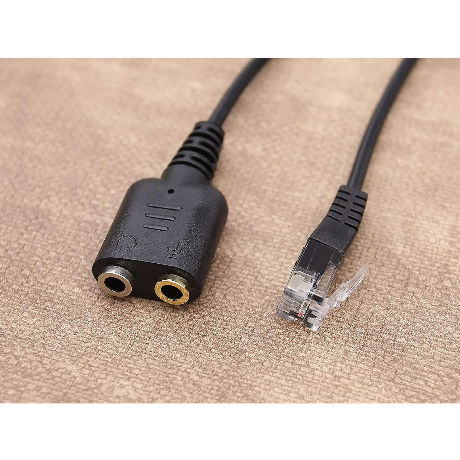 Equip 147944 câble audio 0,25 m RJ-9 2 x 3.5mm Noir