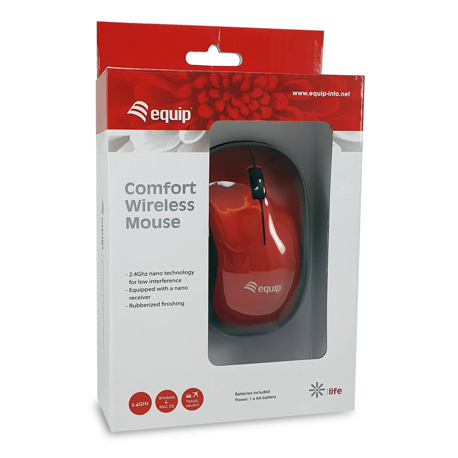 Equip 245113 souris Bureau Ambidextre RF sans fil Optique 1200 DPI