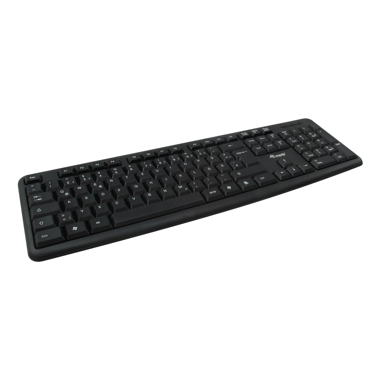 Equip 245200 clavier Souris incluse Bureau USB QWERTZ Allemand Noir