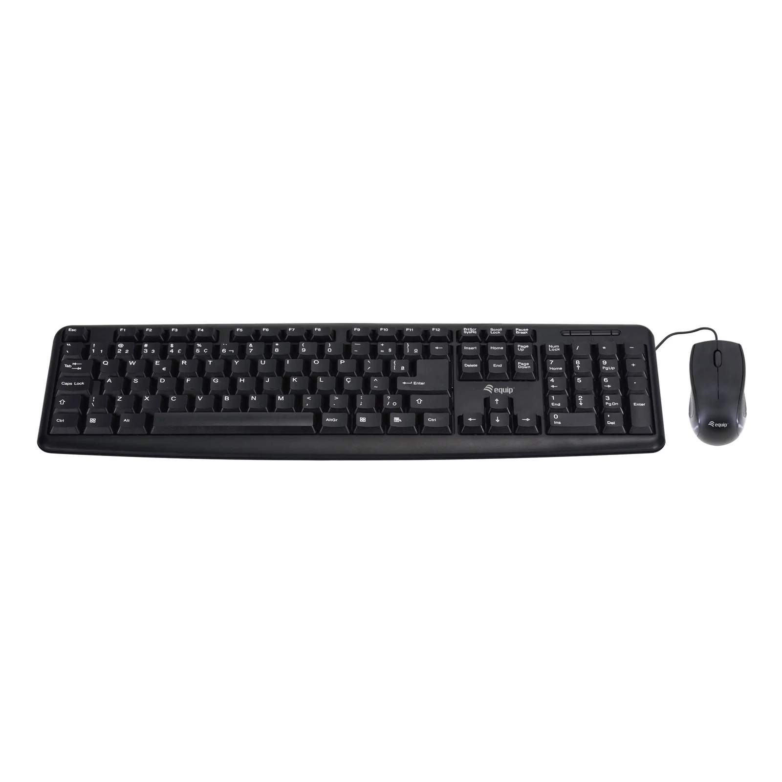Equip 245203 clavier Souris incluse Bureau USB QWERTY Italien Noir