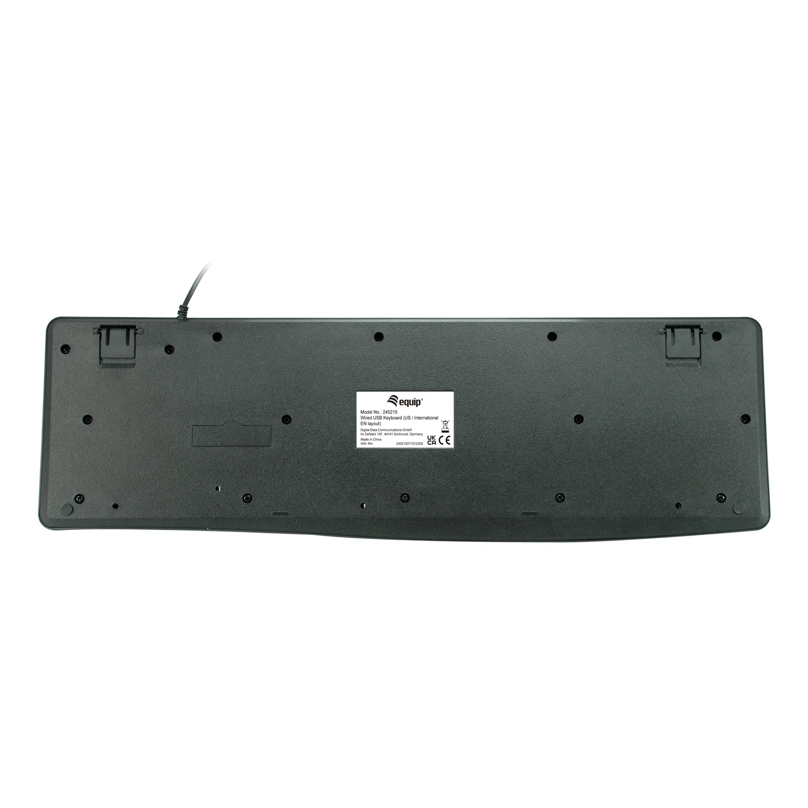 Equip 245215 clavier Bureau USB QWERTY Anglais américain Noir