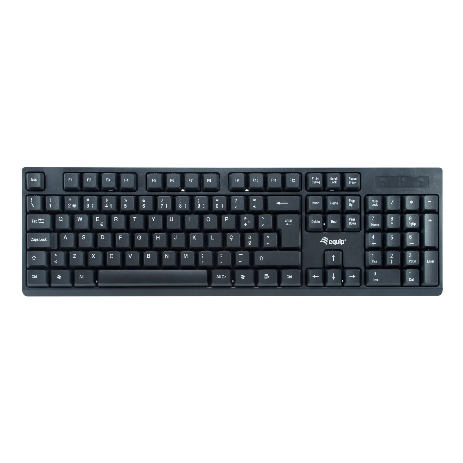 Equip 245222 clavier Souris incluse Bureau RF sans fil QWERTY Portuguais Noir