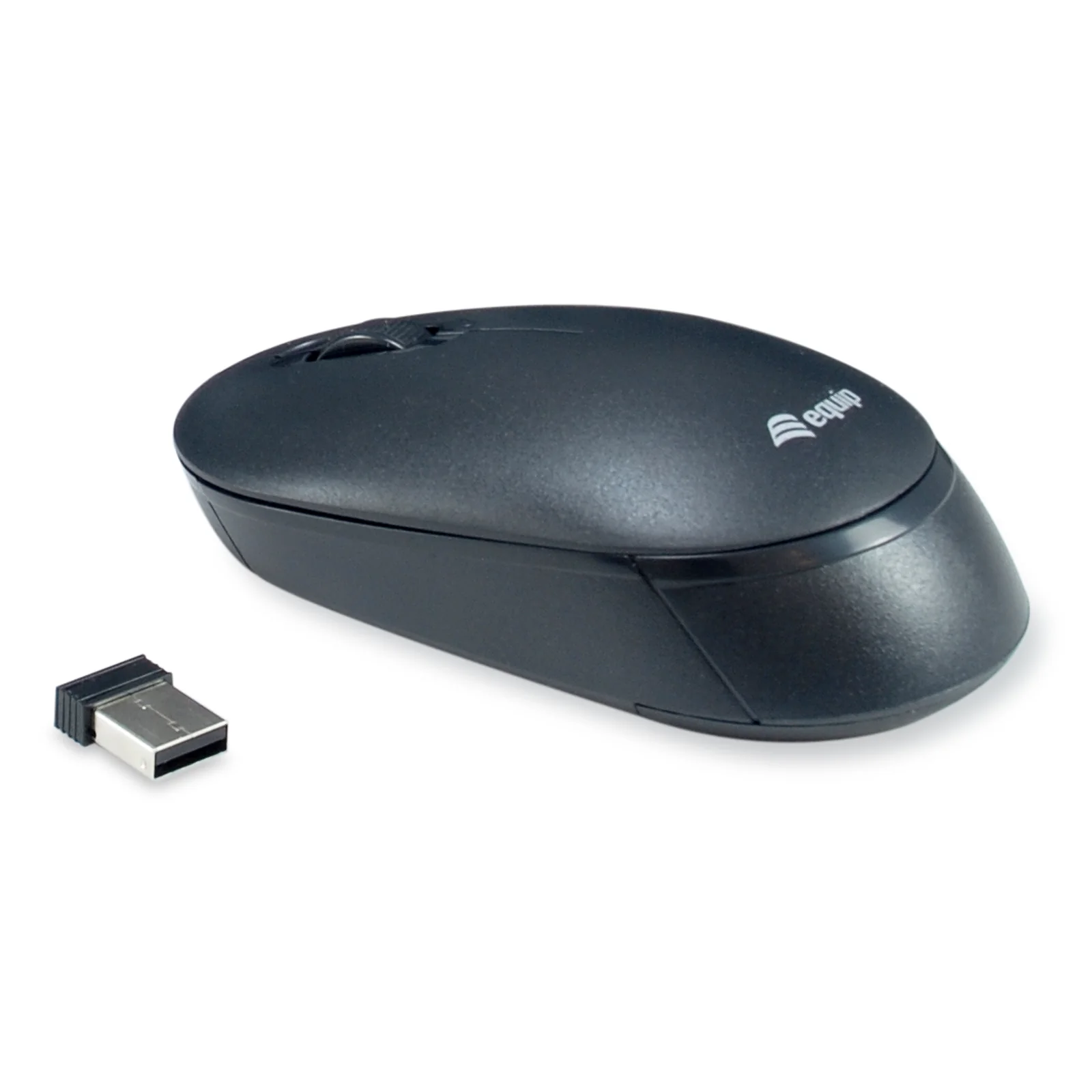 Equip 245222 clavier Souris incluse Bureau RF sans fil QWERTY Portuguais Noir