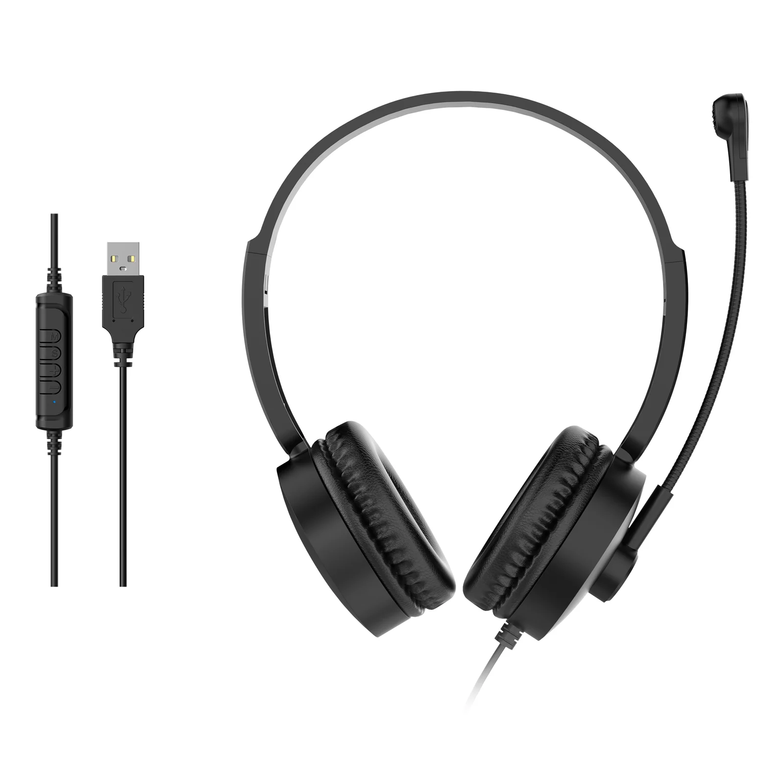 245301 casque Avec fil Arceau Appels/Musique Noir