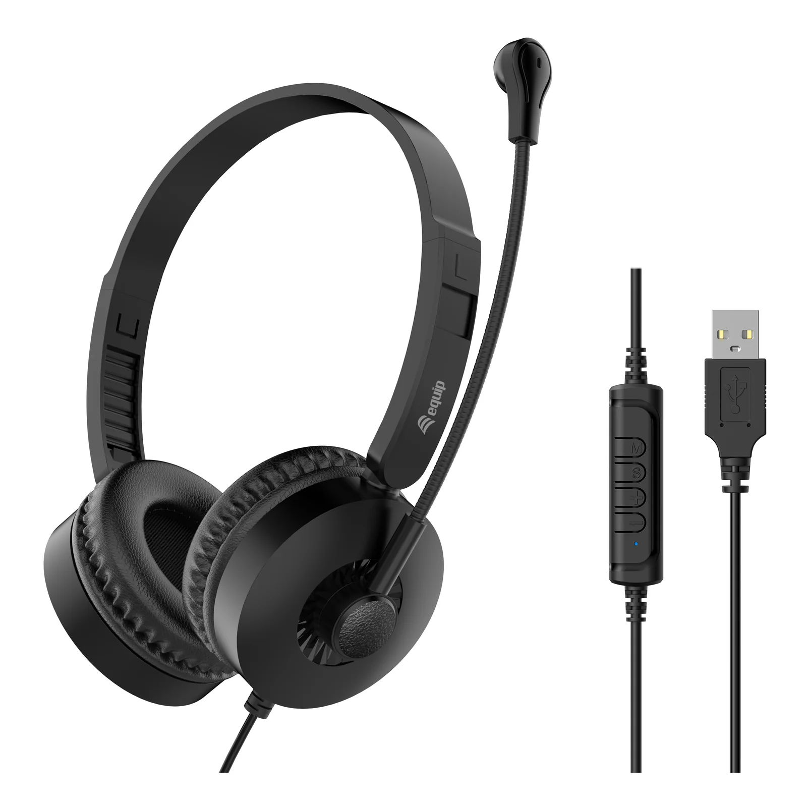 Equip 245301 casque Avec fil Arceau Appels/Musique Noir